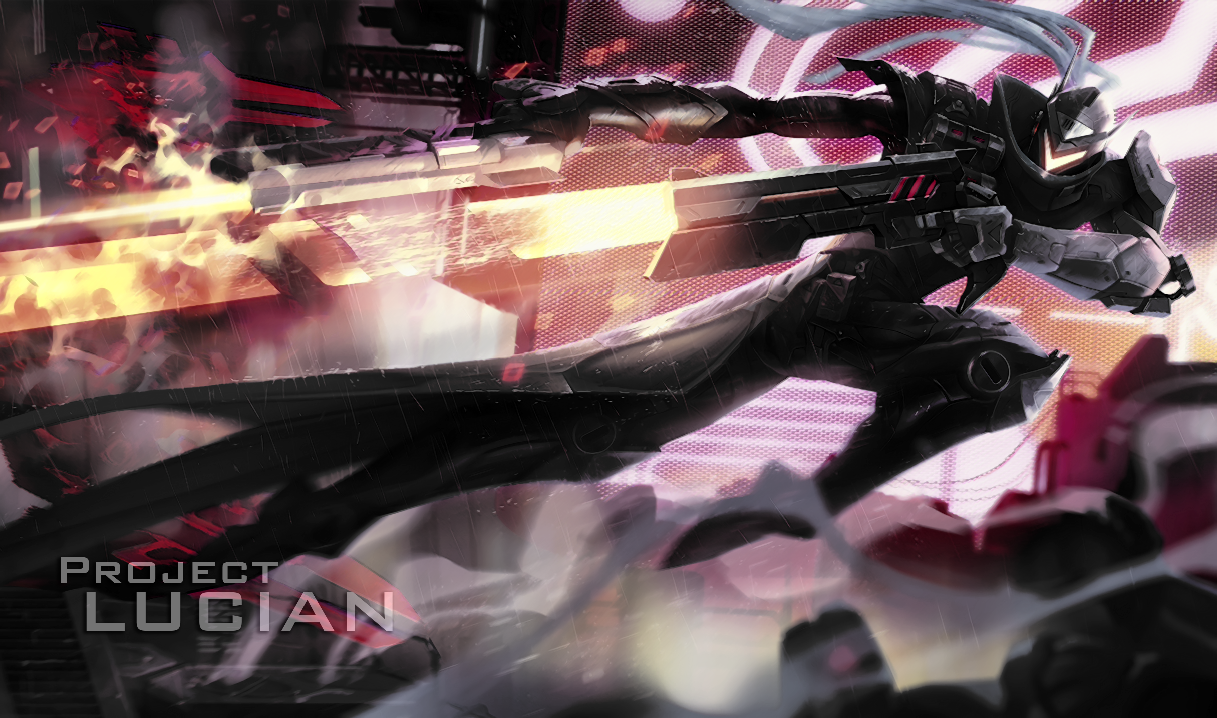 Project Lucian from League of Legends HD Wallpaper