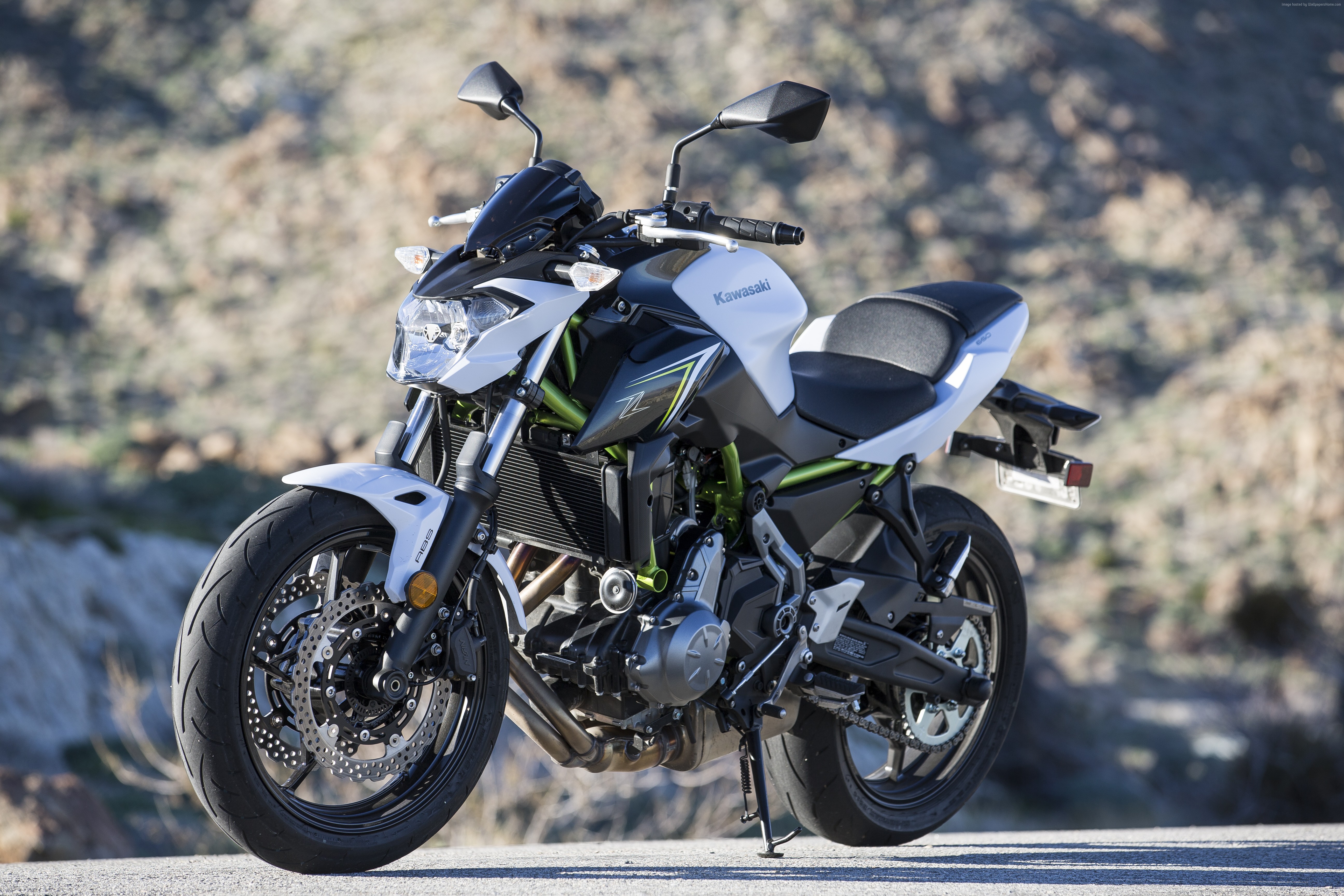 2017 Kawasaki Z650 motorcycle HD Wallpaper