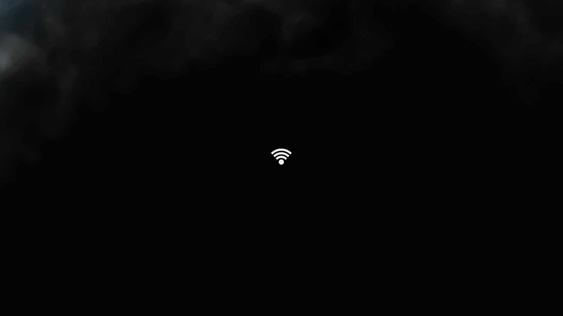 Minimalist Wi-Fi symbol on dark background HD Wallpaper