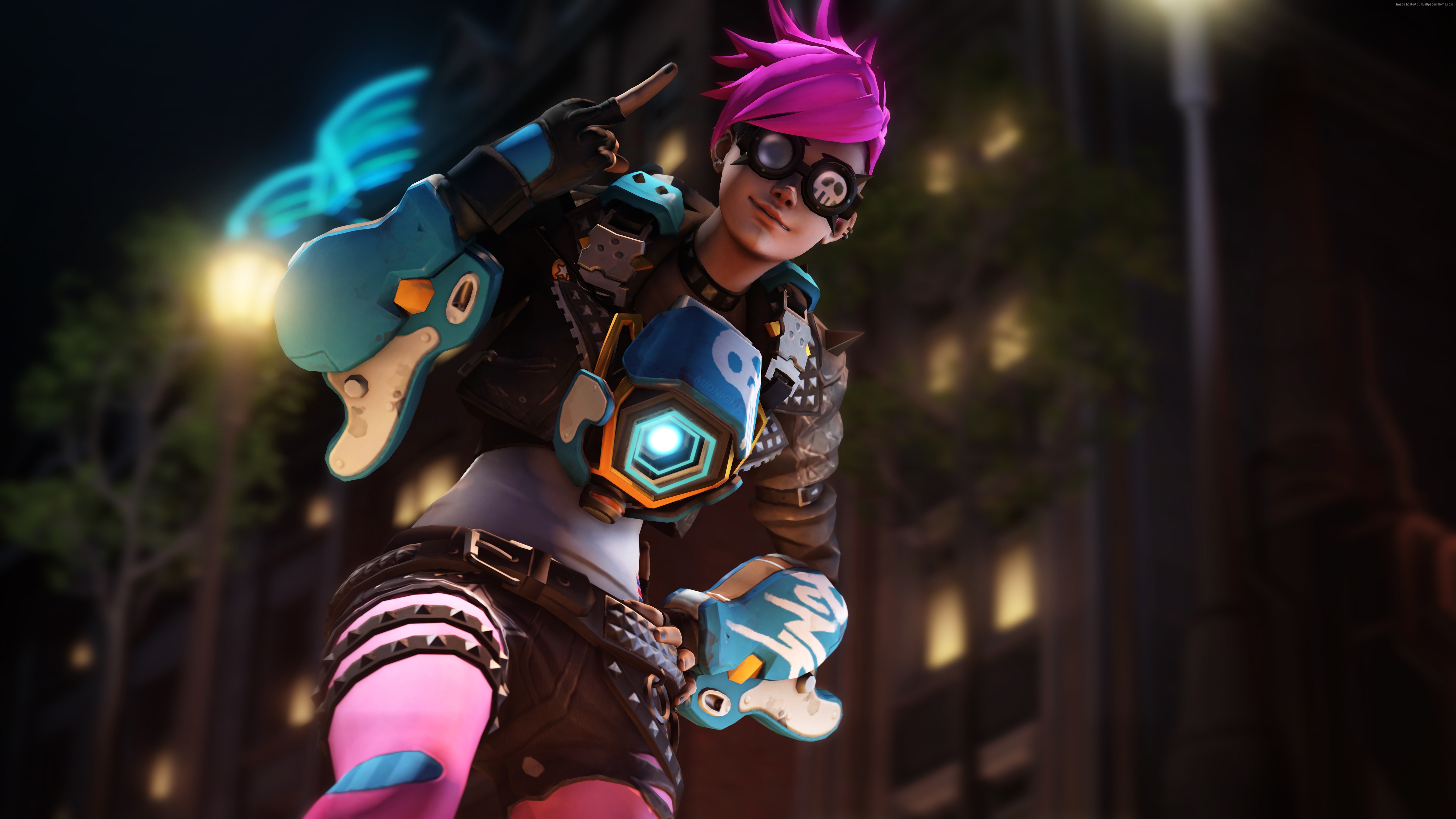Punk Tracer from Overwatch 4K HD Wallpaper