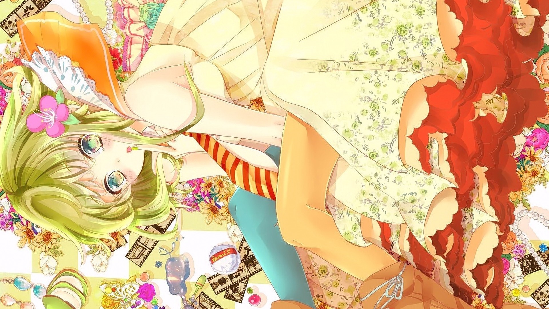 Megpoid Gumi from Vocaloid illustration HD Wallpaper