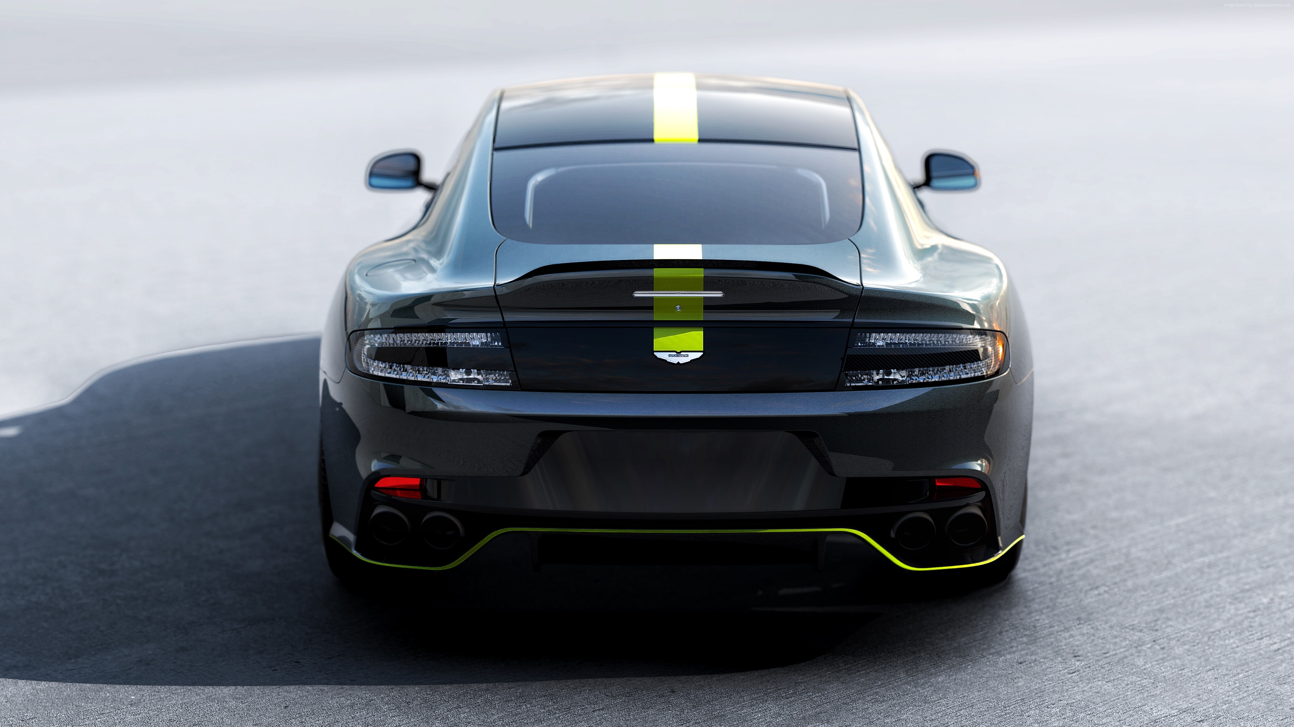 Aston Martin Rapide AMR rear view 4K HD Wallpaper
