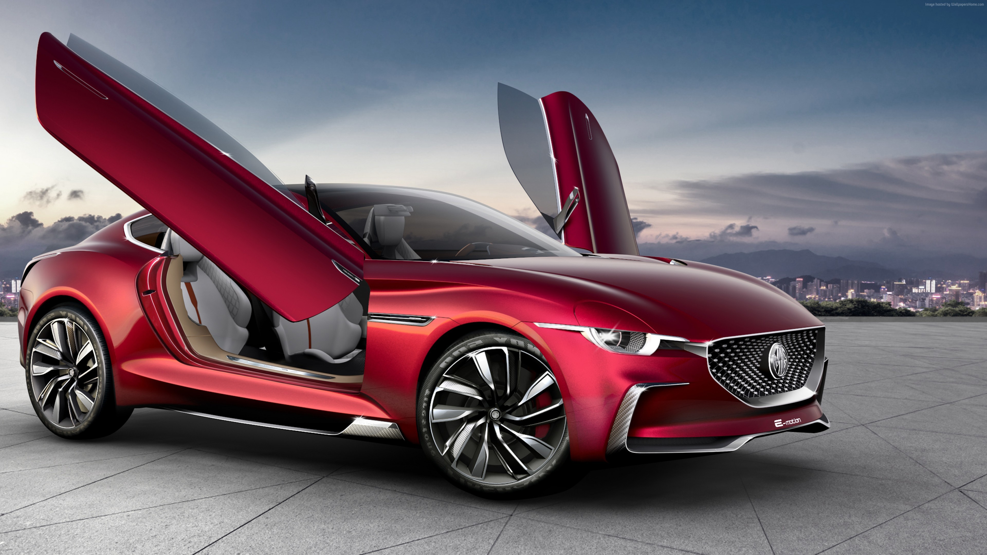 MG E-Motion electric car 4K HD Wallpaper