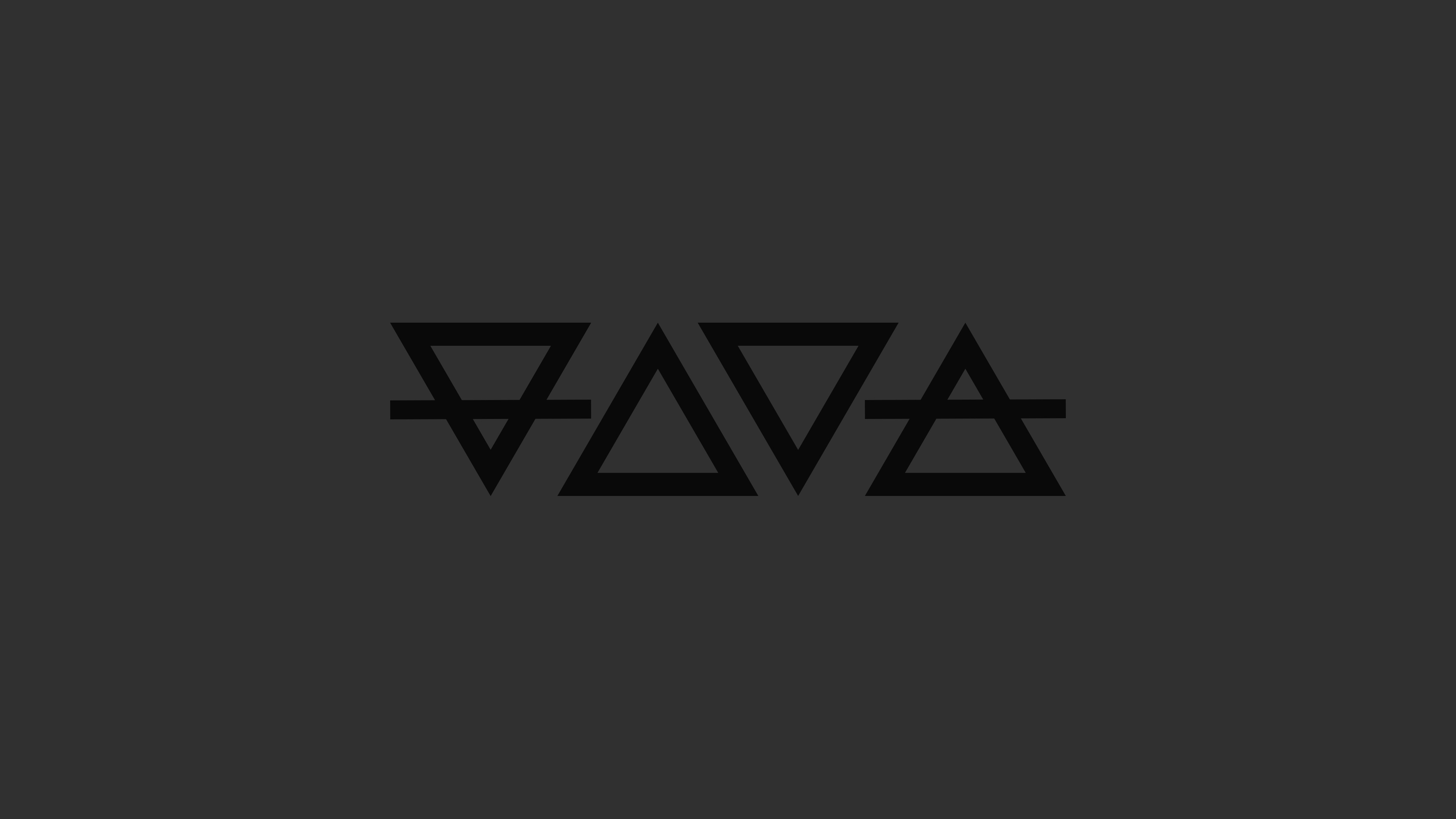 Four elemental symbols on a dark background HD Wallpaper