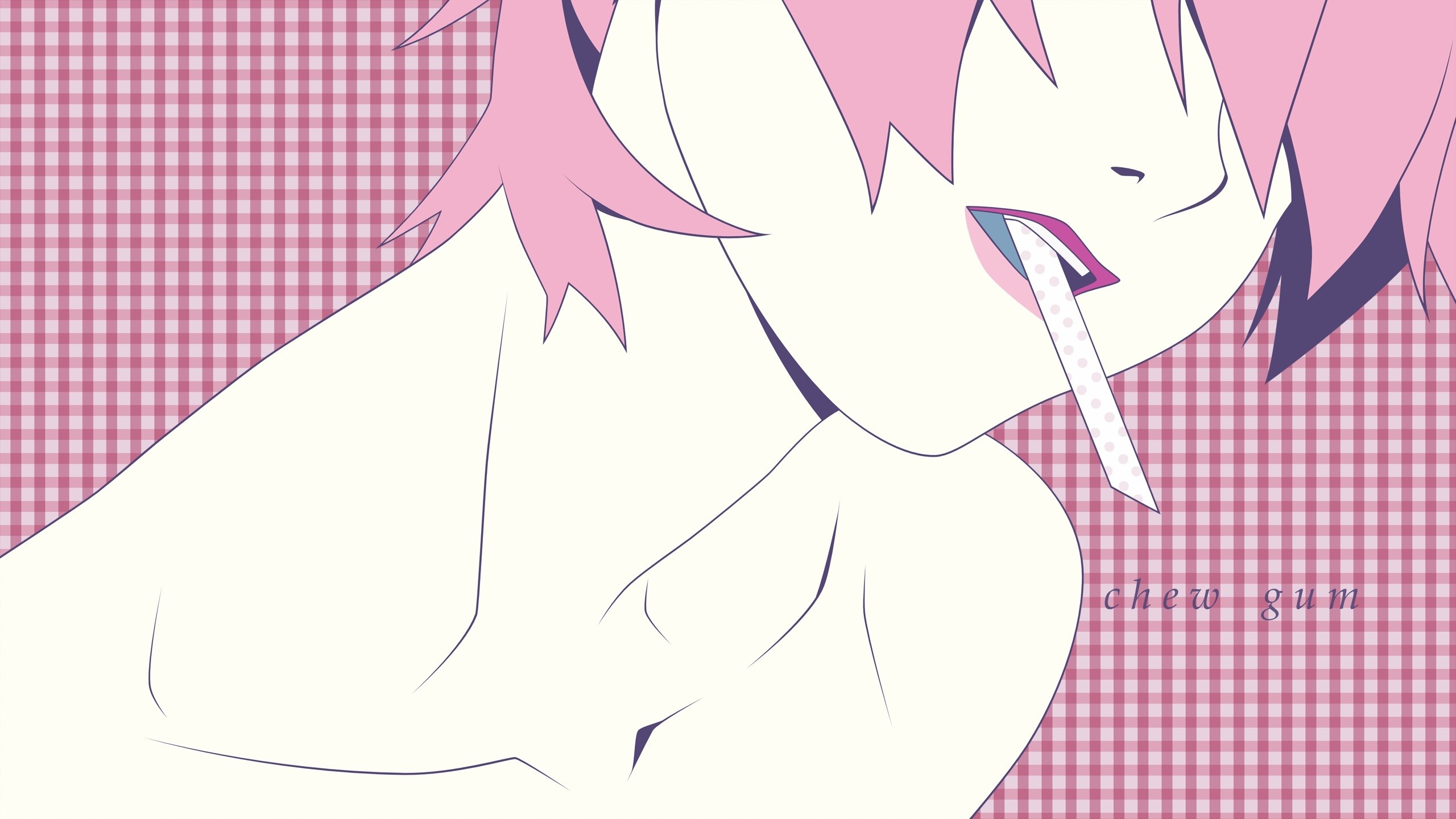 Senjougahara Hitagi from Monogatari Series chewing gum HD Wallpaper