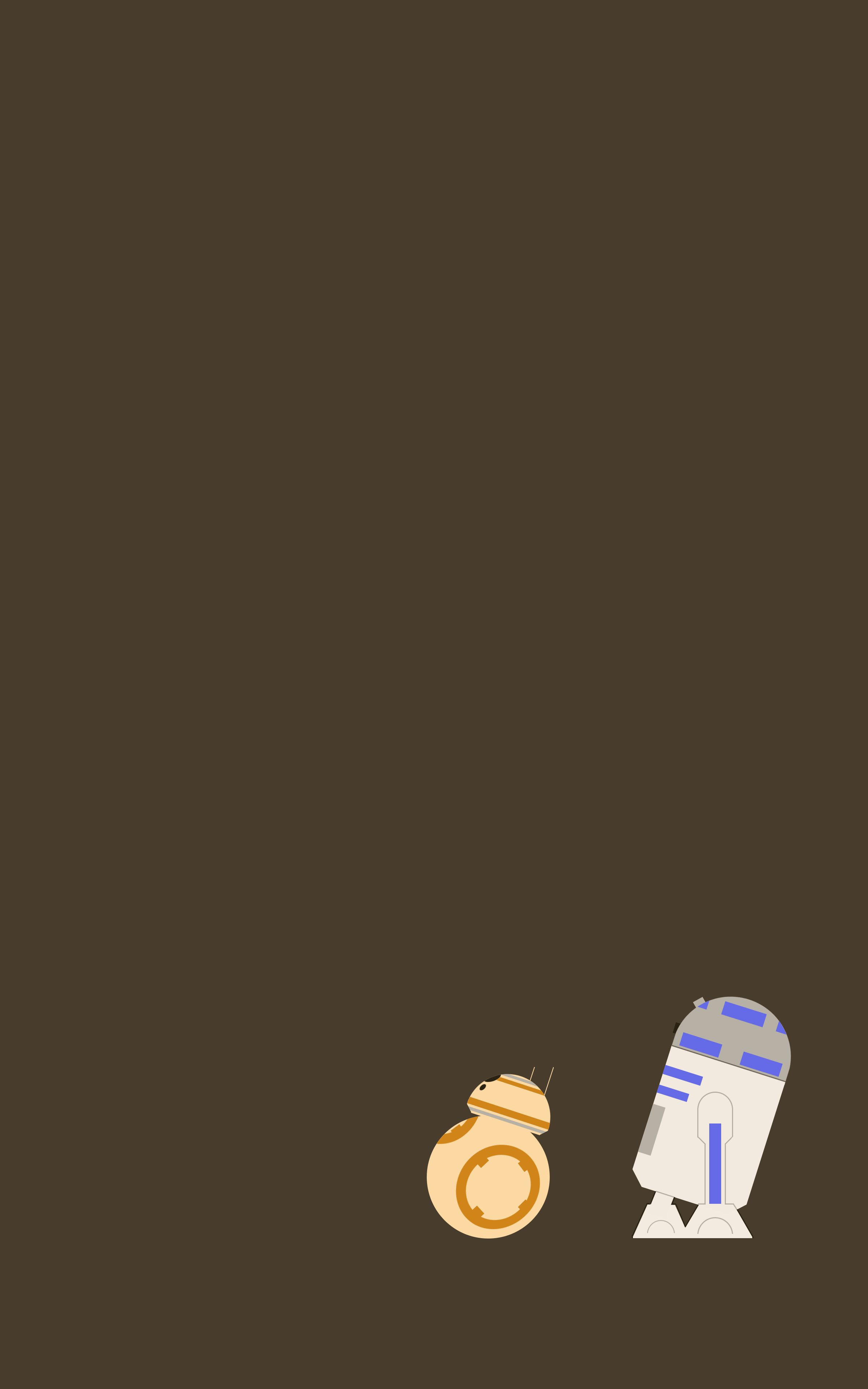 BB-8 and R2-D2 from Star Wars HD Wallpaper