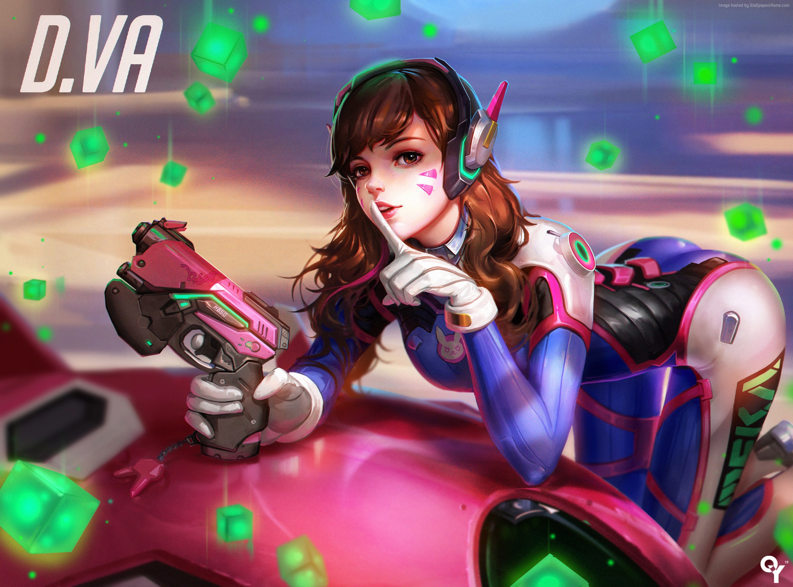 D.Va from Overwatch 4K HD Wallpaper