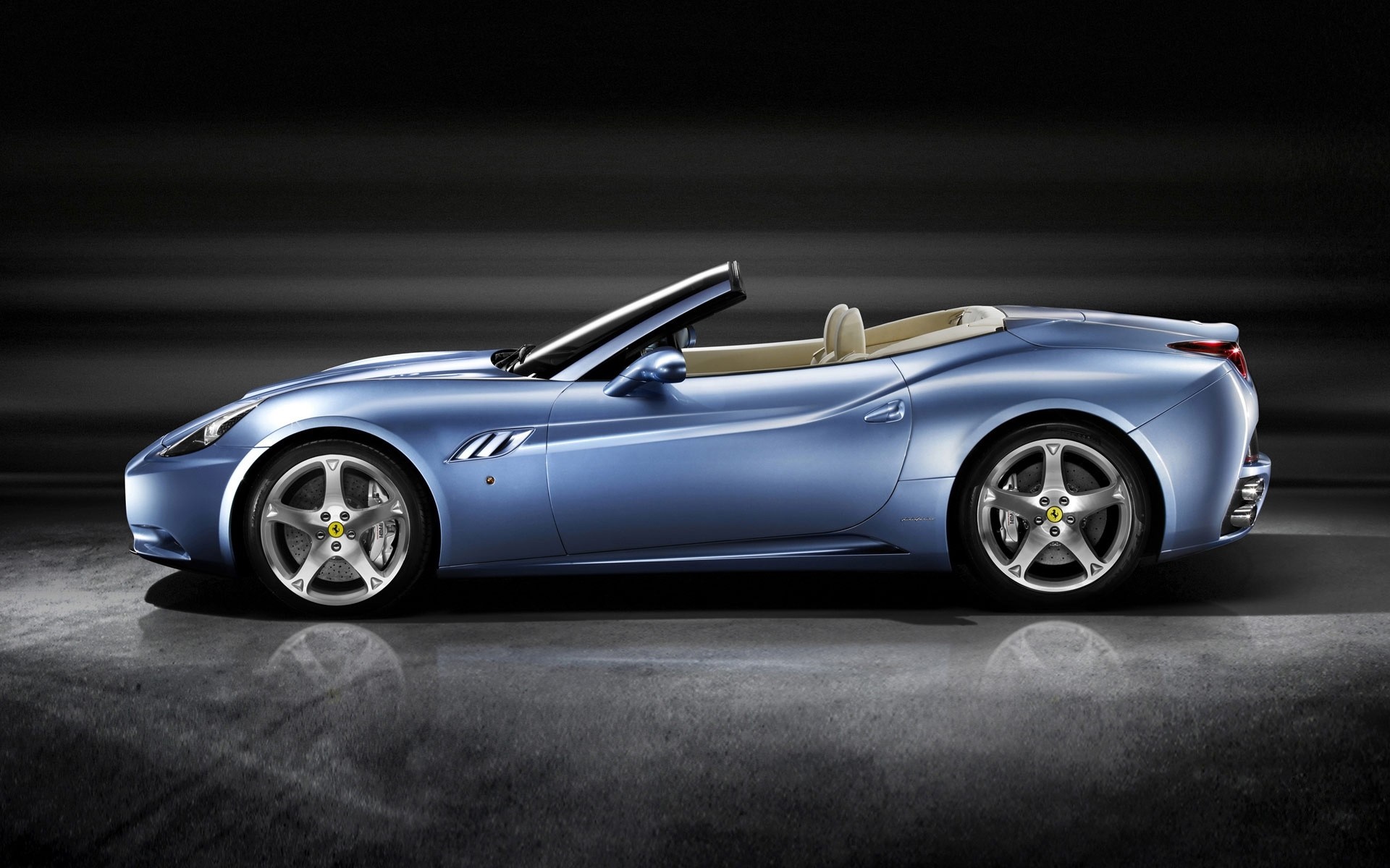 Blue Ferrari California Convertible Sports Car HD Wallpaper