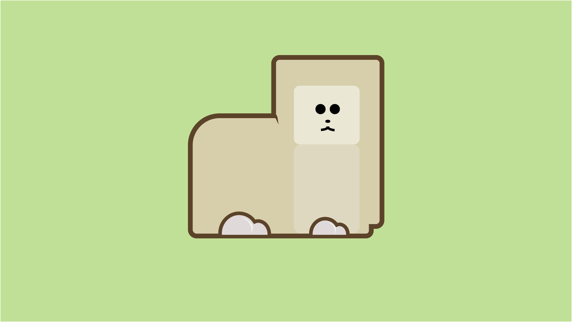 Simple cartoon sheep illustration HD Wallpaper
