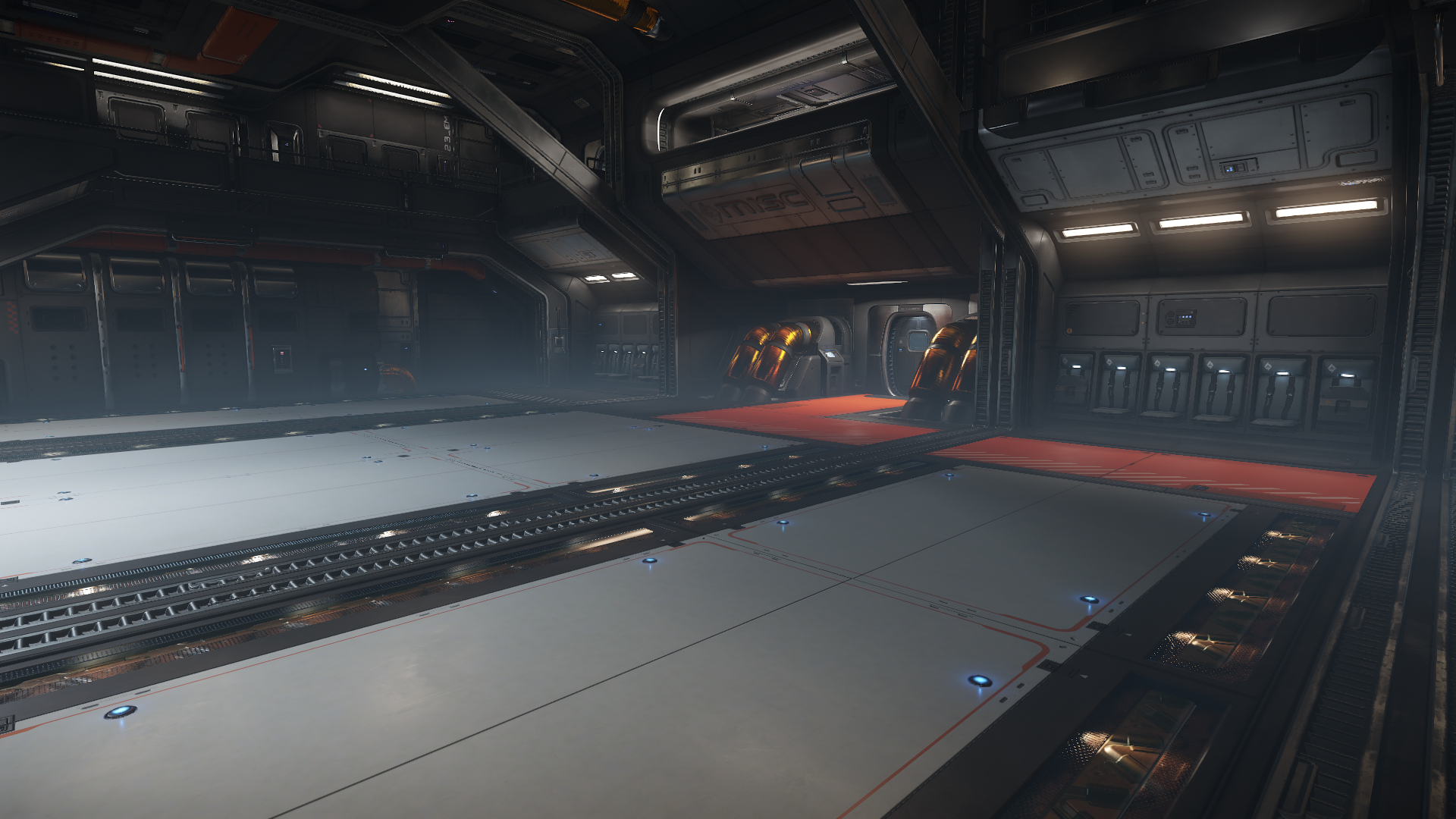 Interior of a Star Citizen MISC Starfarer ship HD Wallpaper