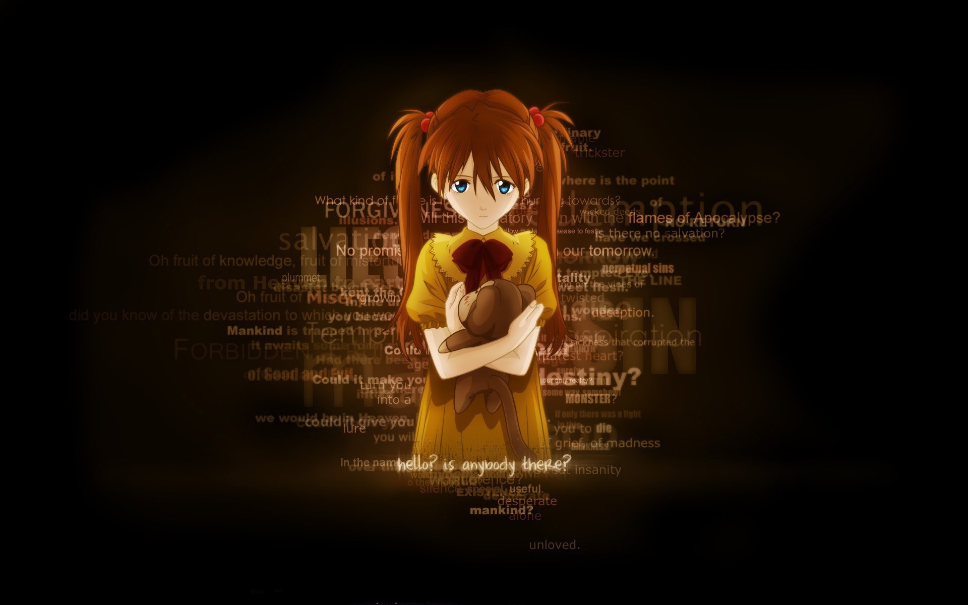 Asuka Langley Soryu from Neon Genesis Evangelion poster HD Wallpaper