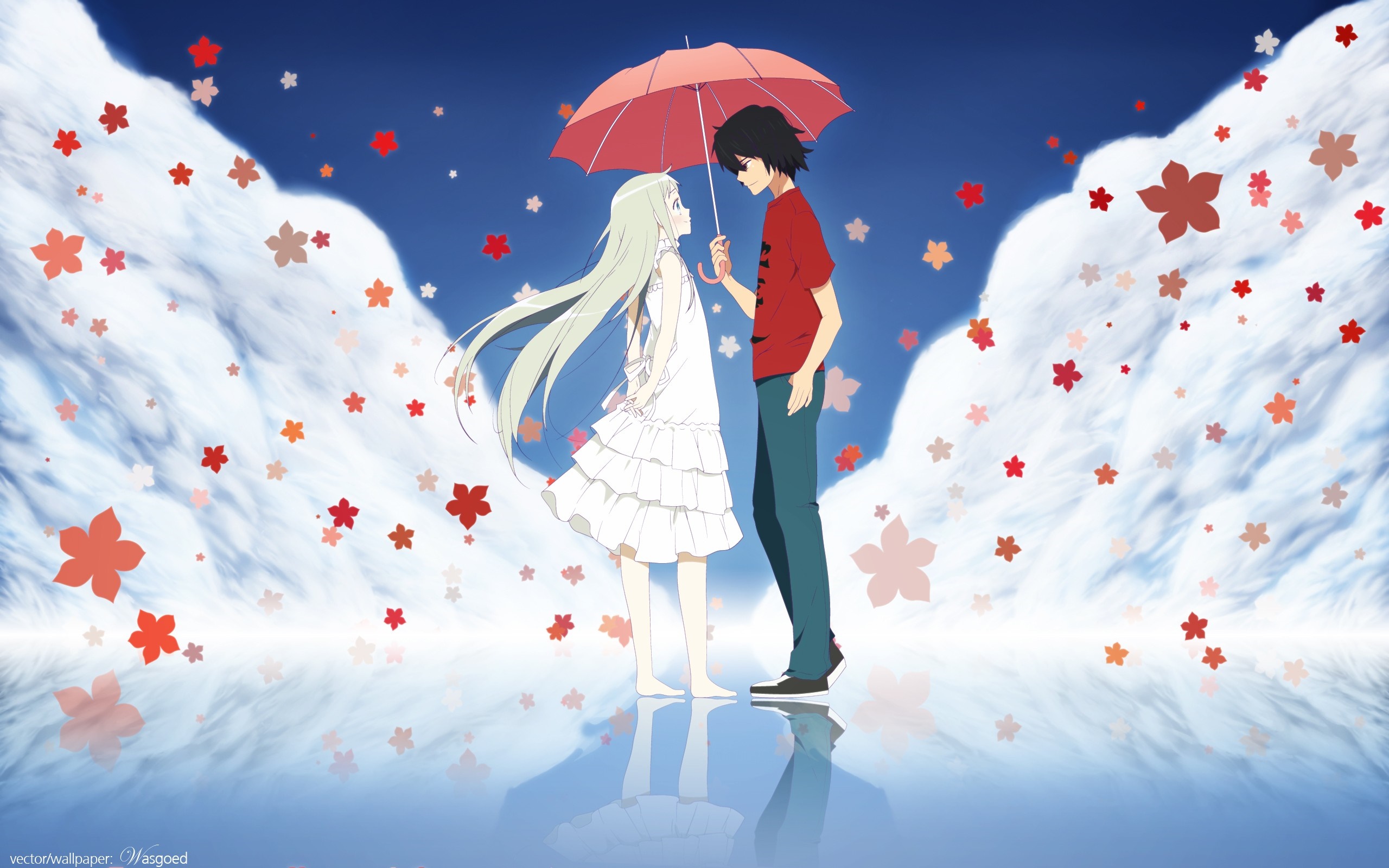 Anohana: The Flower We Saw That Day - Menma and Jintan HD Wallpaper