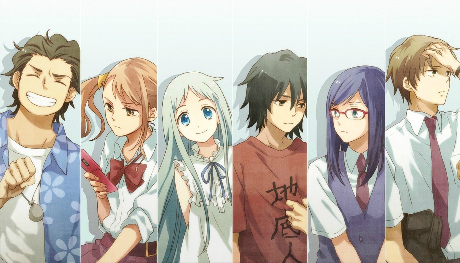 Characters from Anohana: The Flower We Saw That Day HD Wallpaper