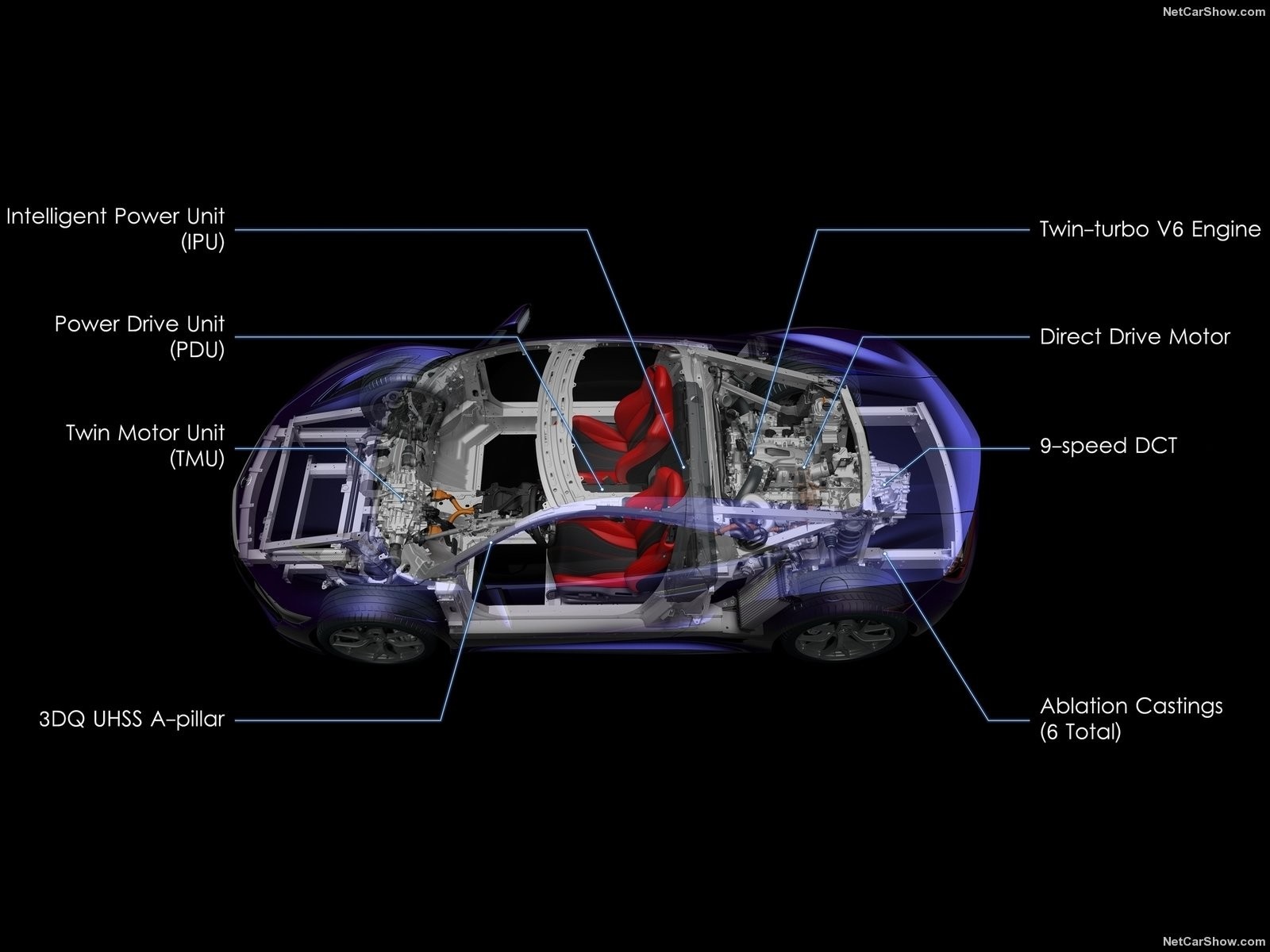 Acura NSX 2017 Cutaway Diagram HD Wallpaper