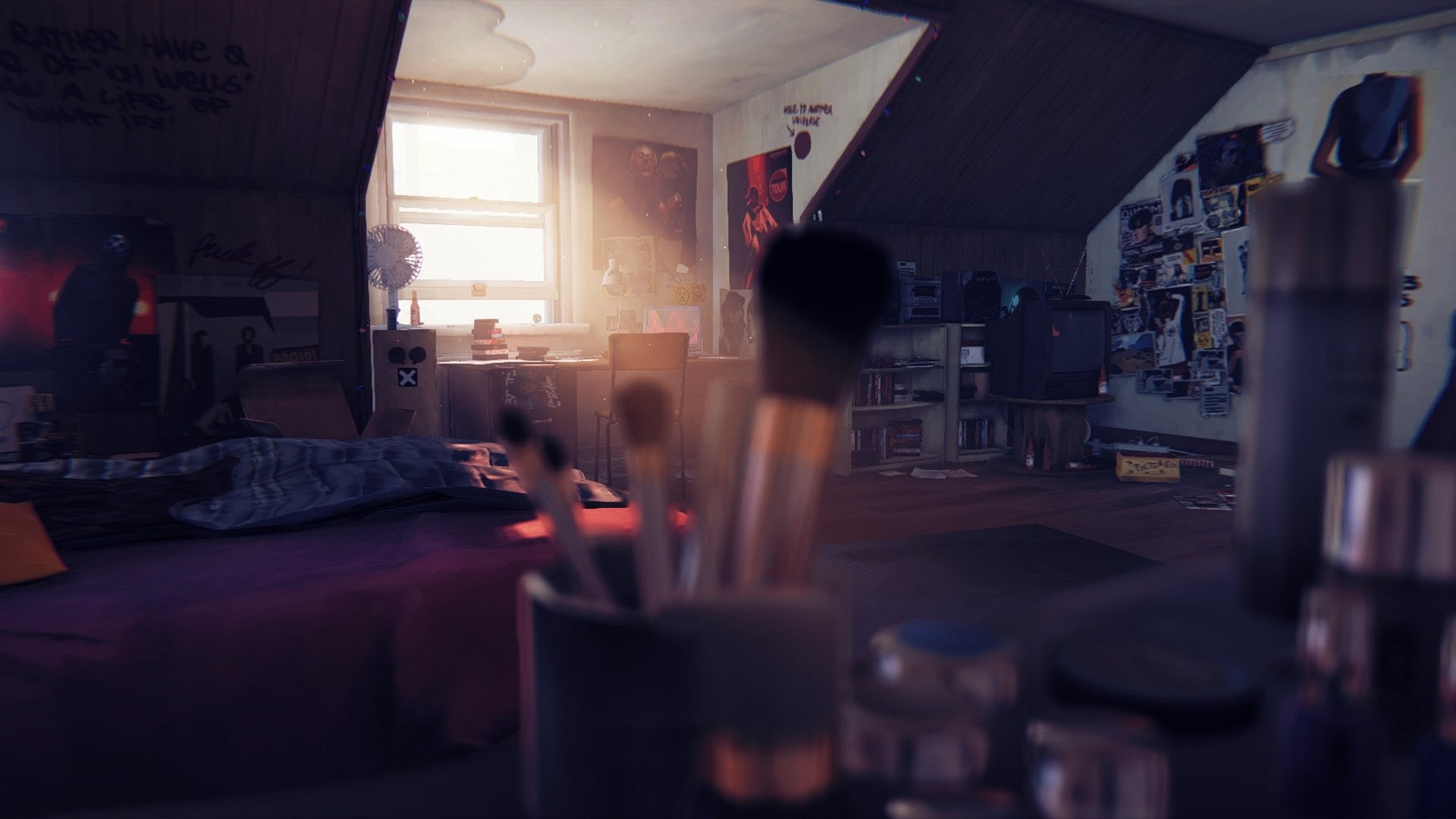Max Caulfield's messy room in Life is Strange HD Wallpaper