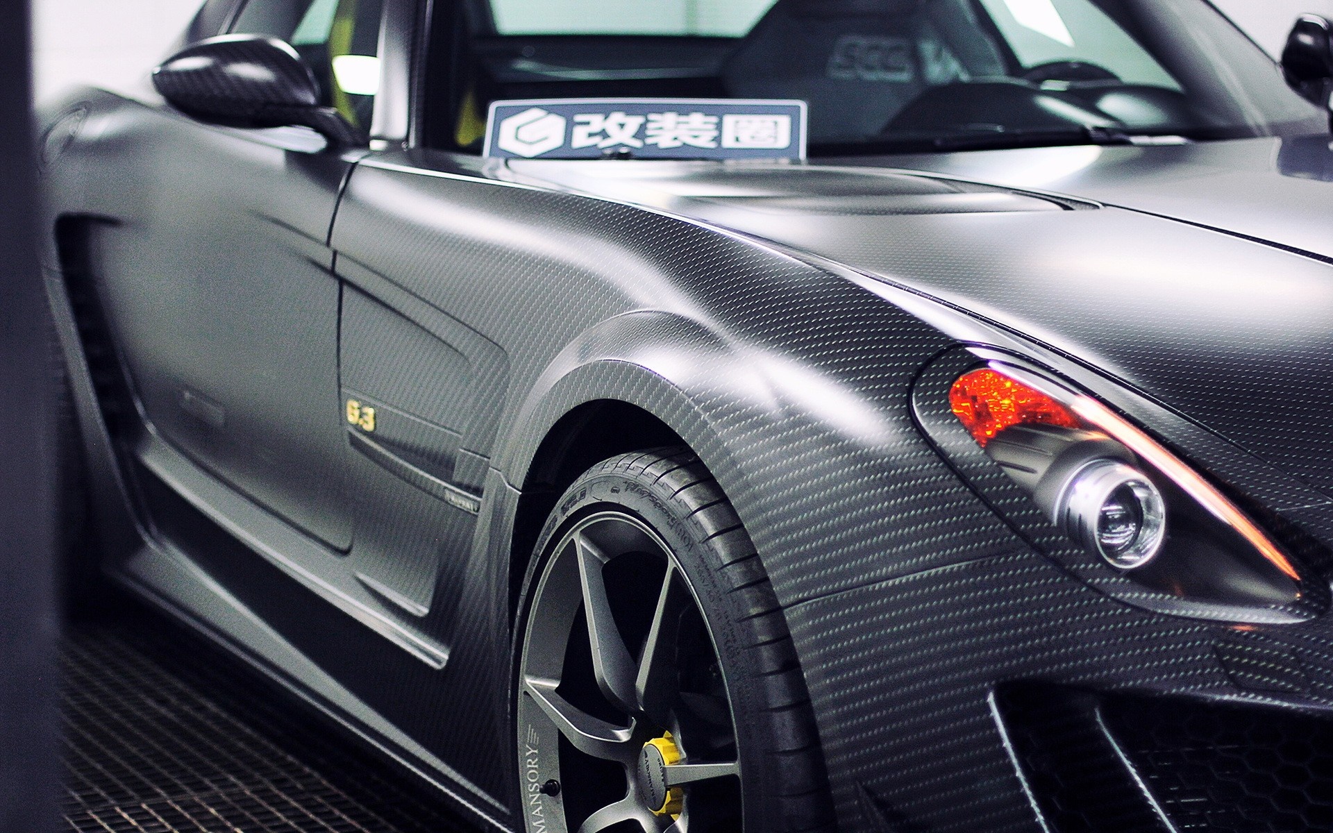 Mansory Mercedes Benz SLS AMG C63 carbon fiber sports car HD Wallpaper