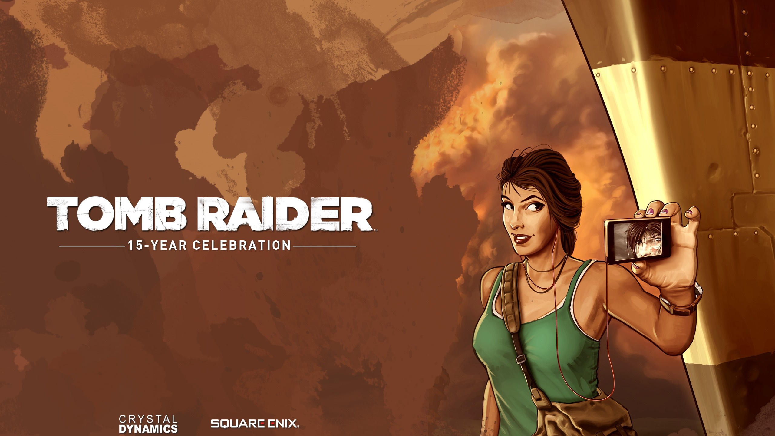 Lara Croft from Tomb Raider 15-Year Celebration HD Wallpaper