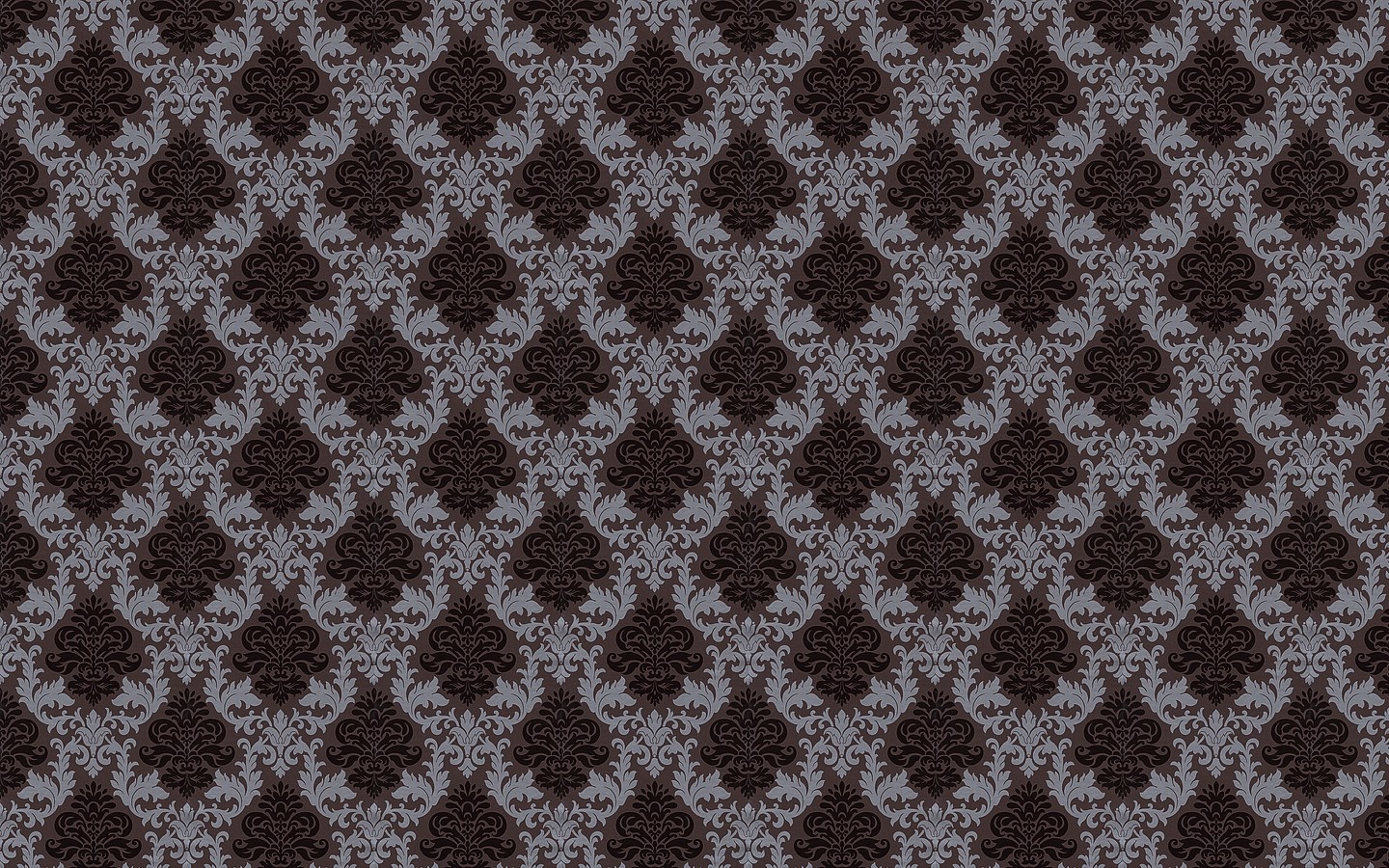Damask pattern in brown and grey HD Wallpaper