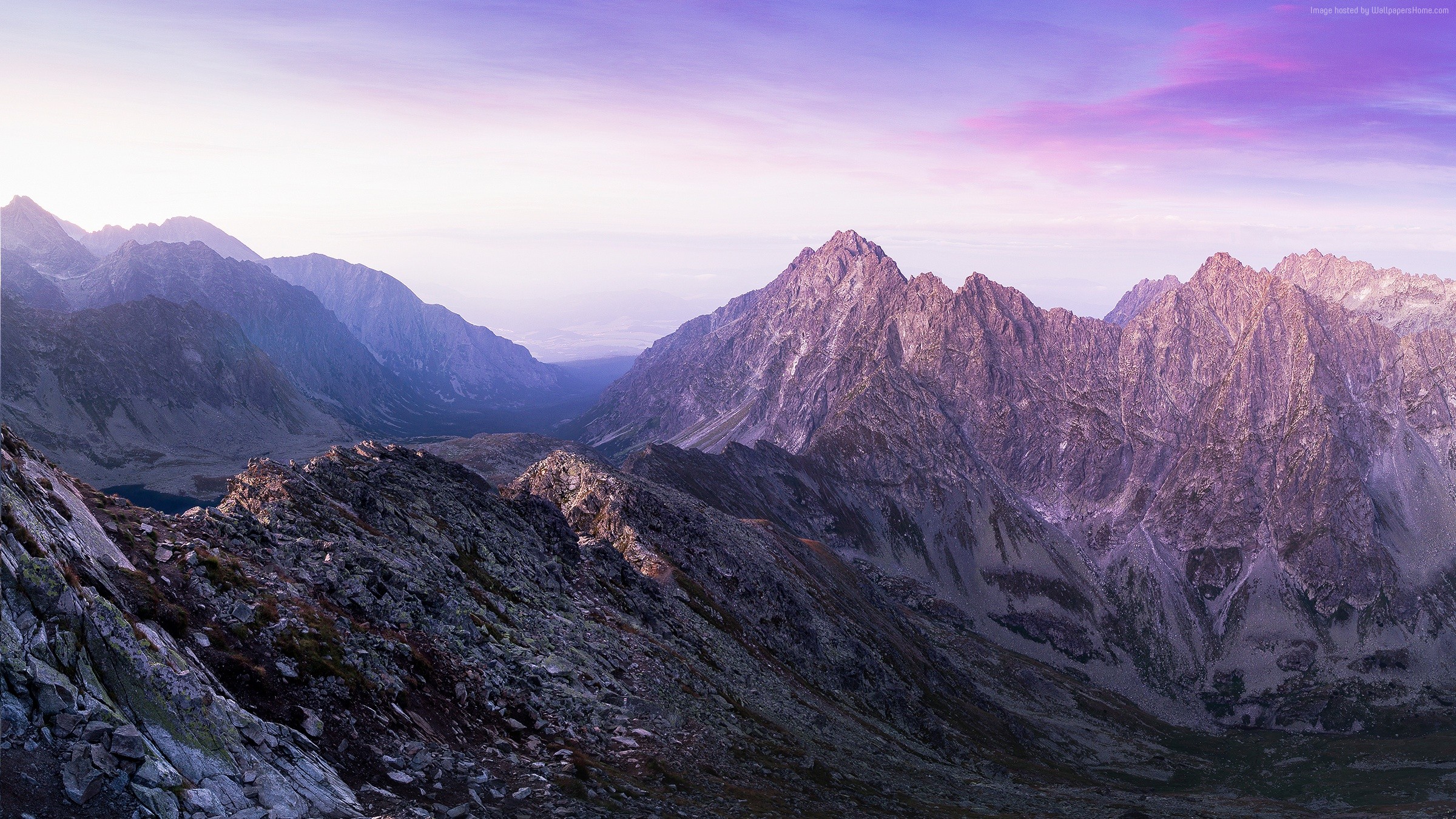 4K Mountain Range at Sunrise HD Wallpaper