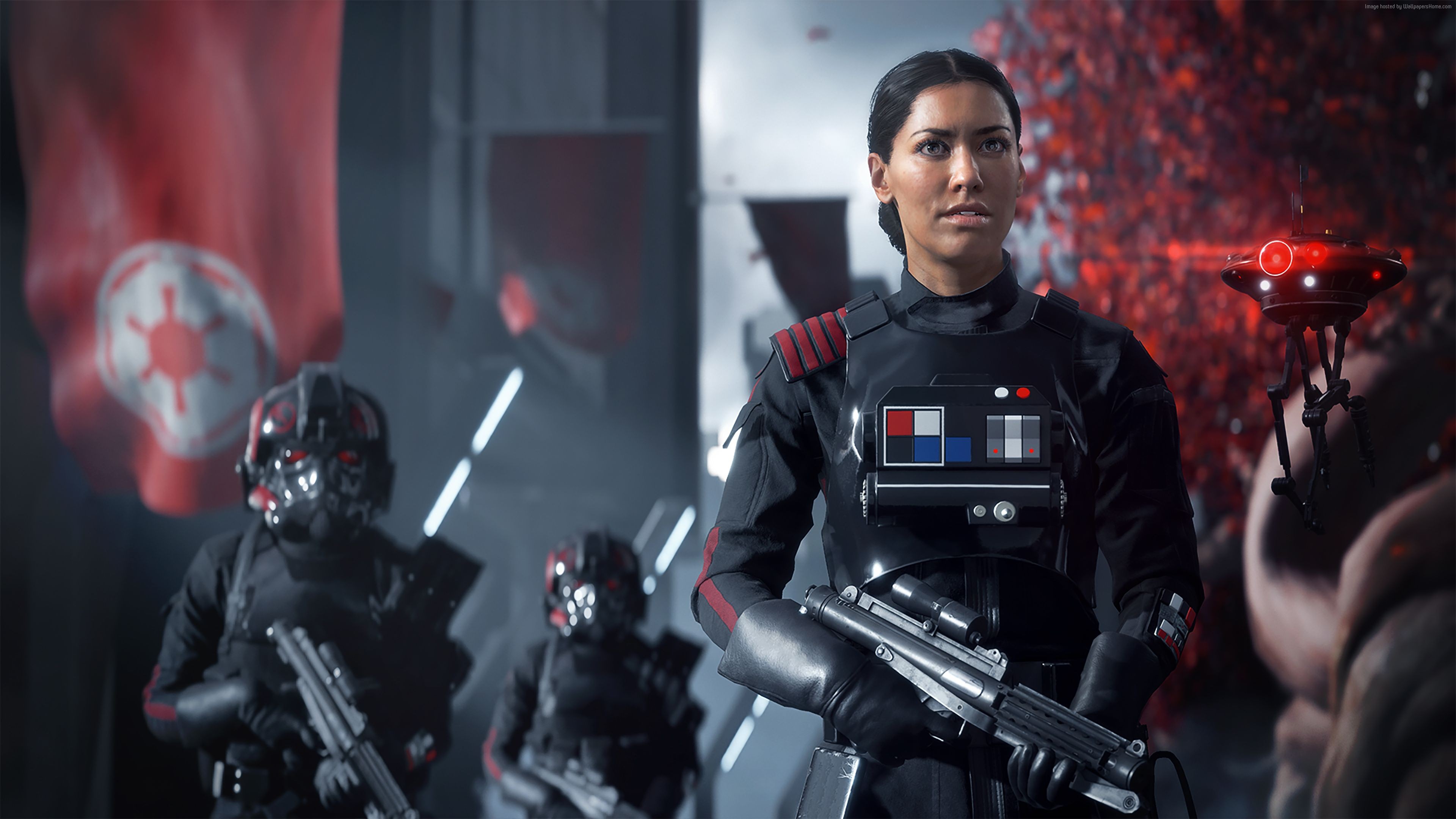 Iden Versio and Stormtroopers from Star Wars: Battlefront II HD Wallpaper
