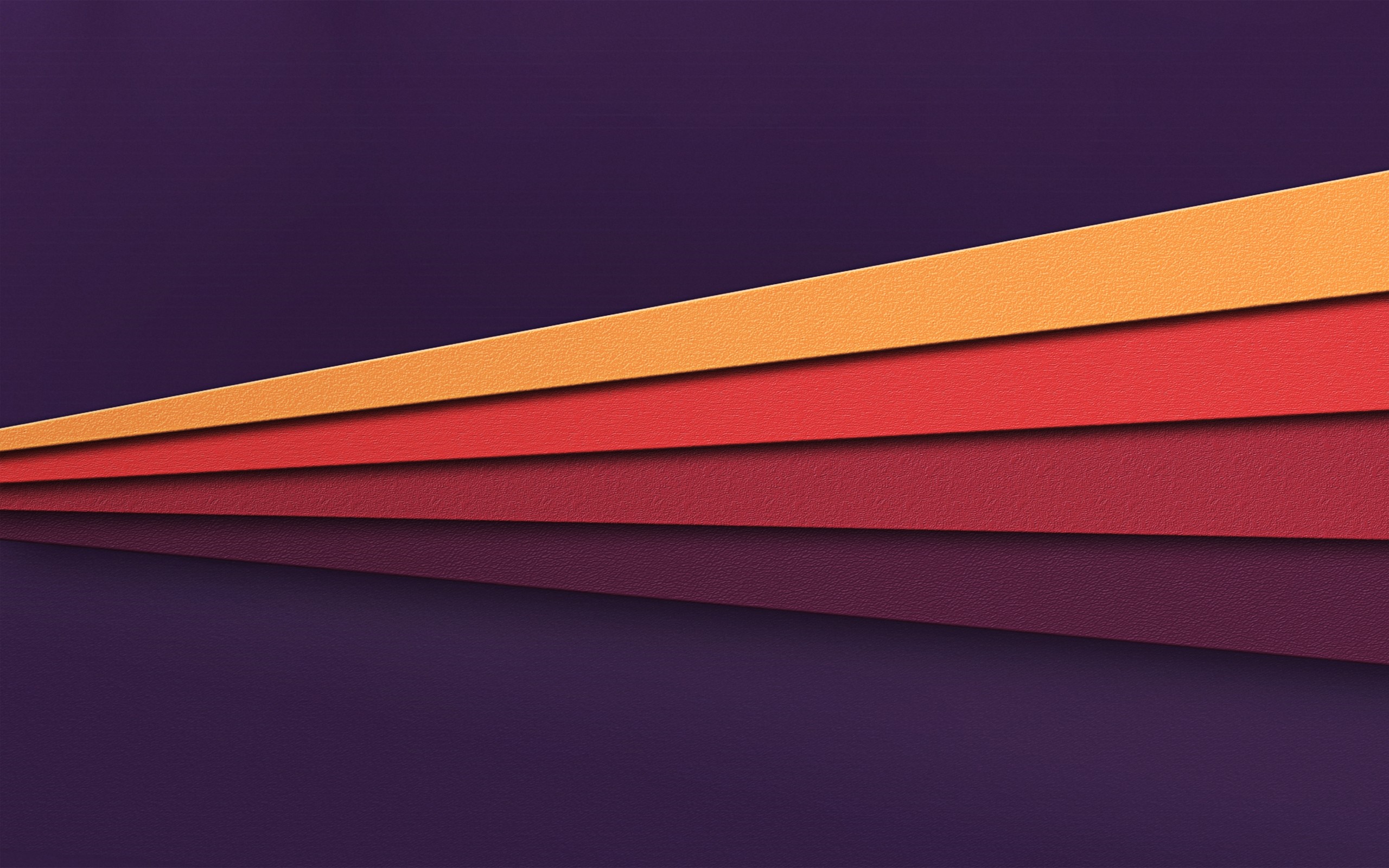 Abstract diagonal stripes in warm colors on purple background HD Wallpaper