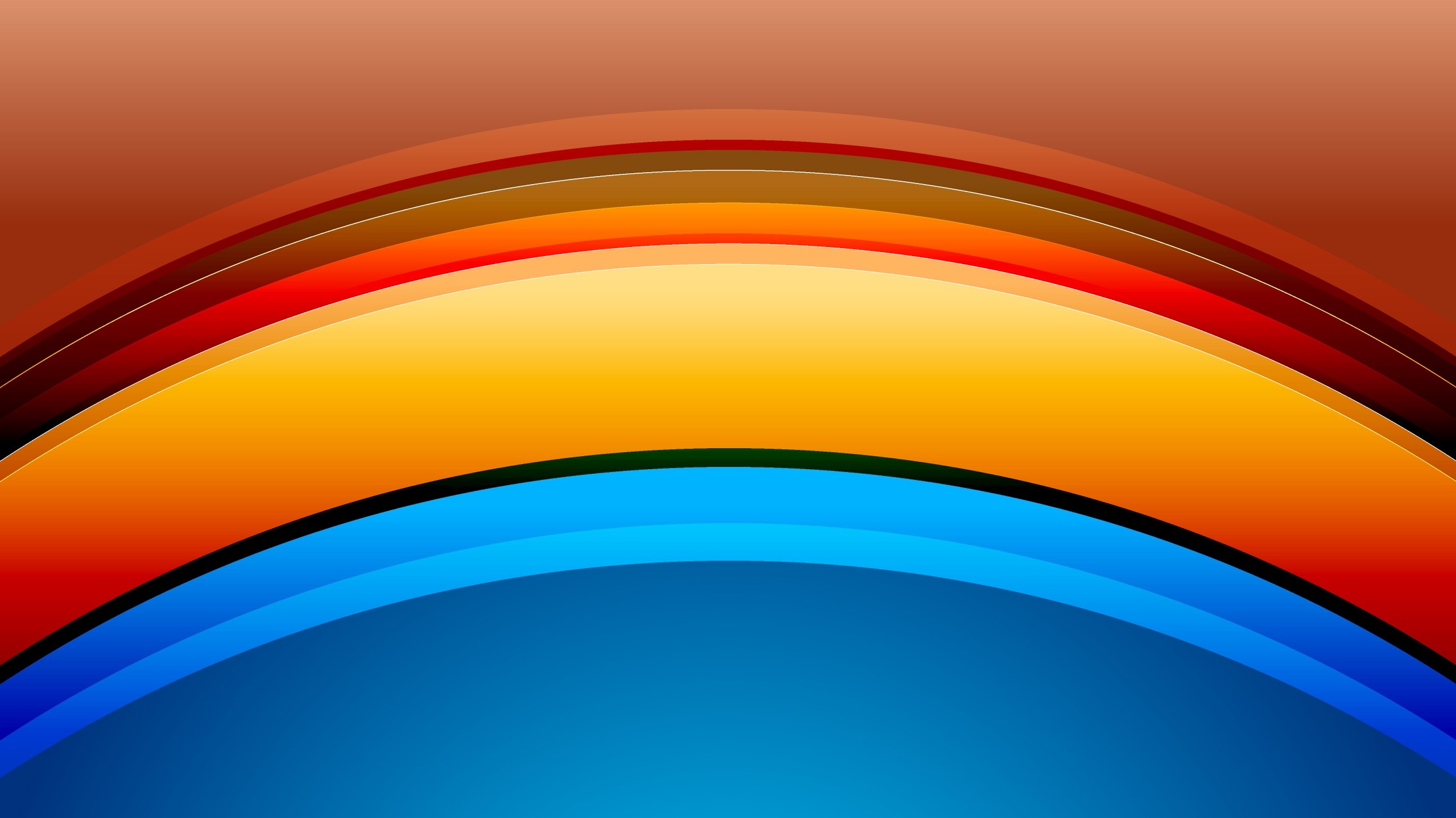 Abstract colorful waves illustration HD Wallpaper