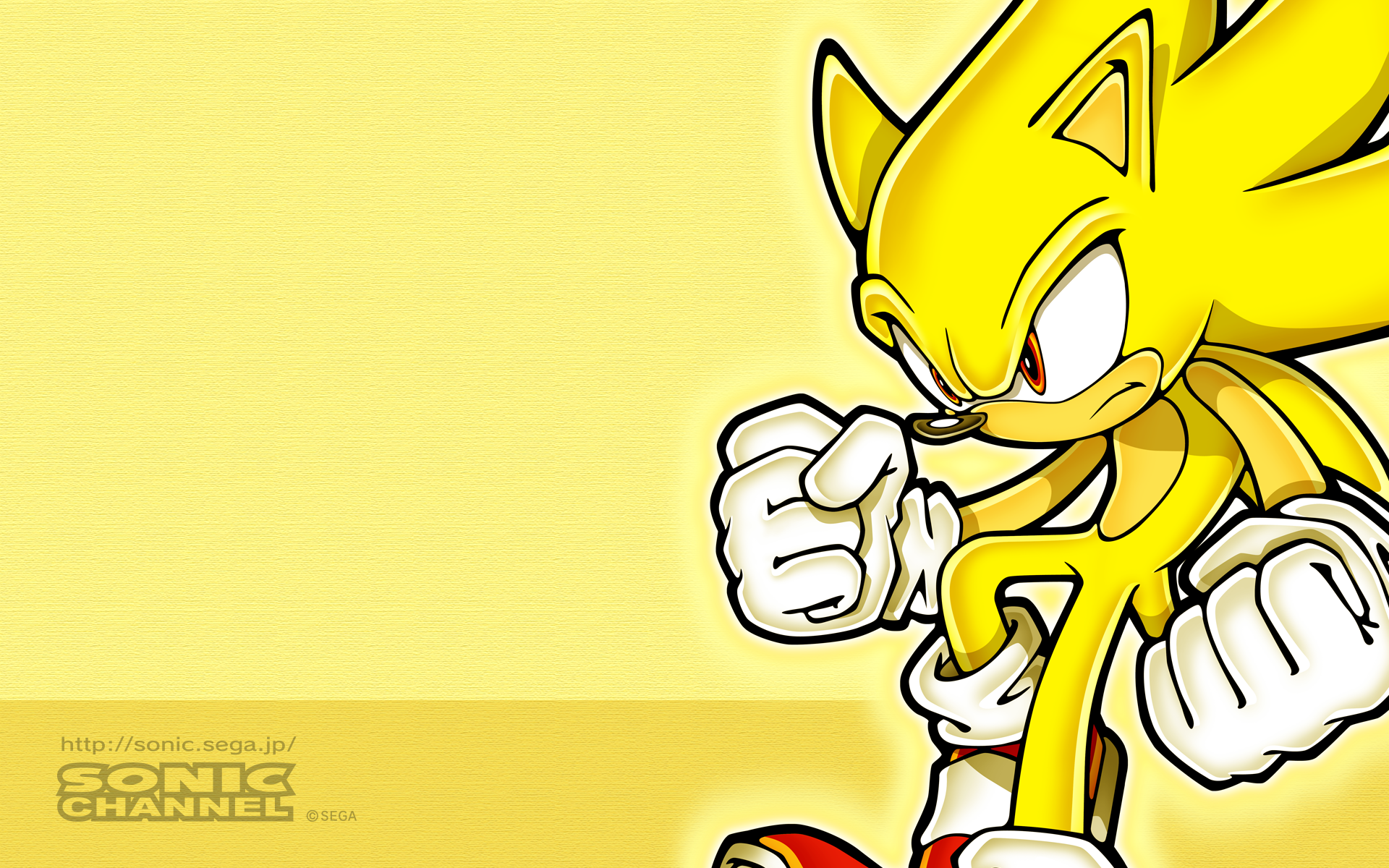 Super Sonic from Sonic the Hedgehog Sega Channel HD Wallpaper