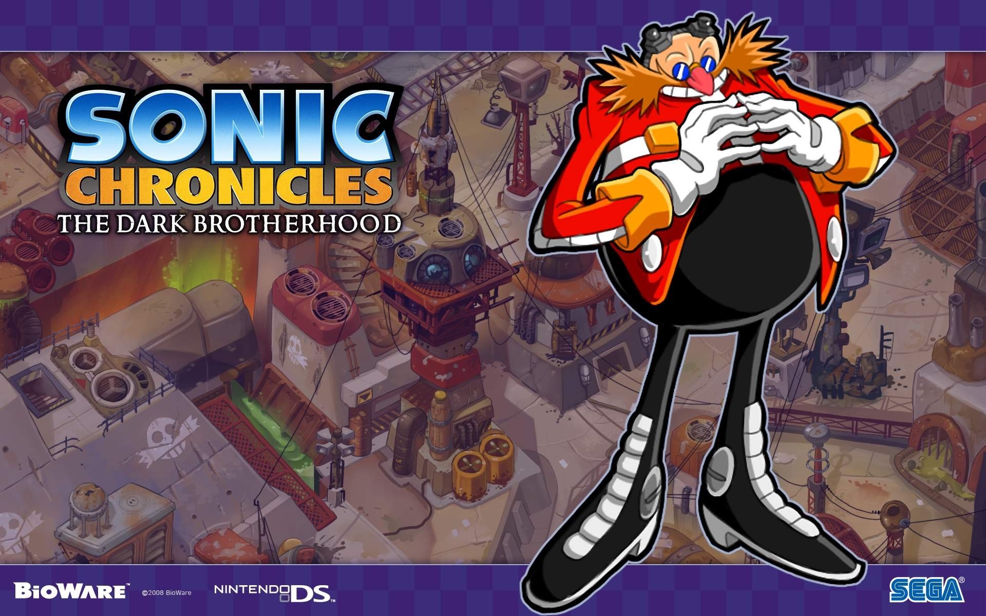 Dr. Eggman from Sonic Chronicles: The Dark Brotherhood HD Wallpaper