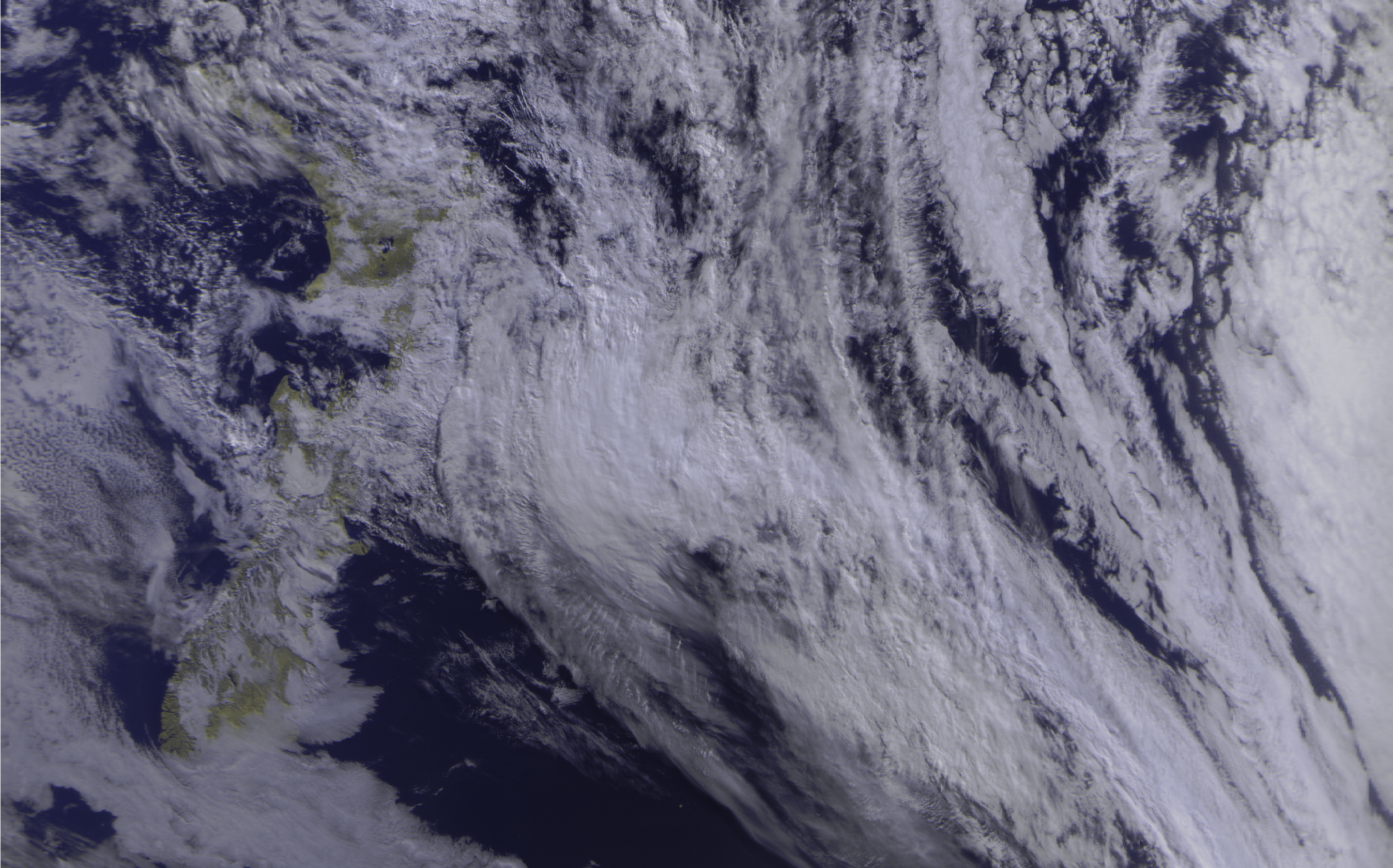 Satellite view of clouds over New Zealand HD Wallpaper