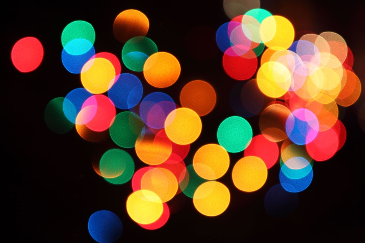 Colorful Abstract Bokeh Lights in Circles HD Wallpaper
