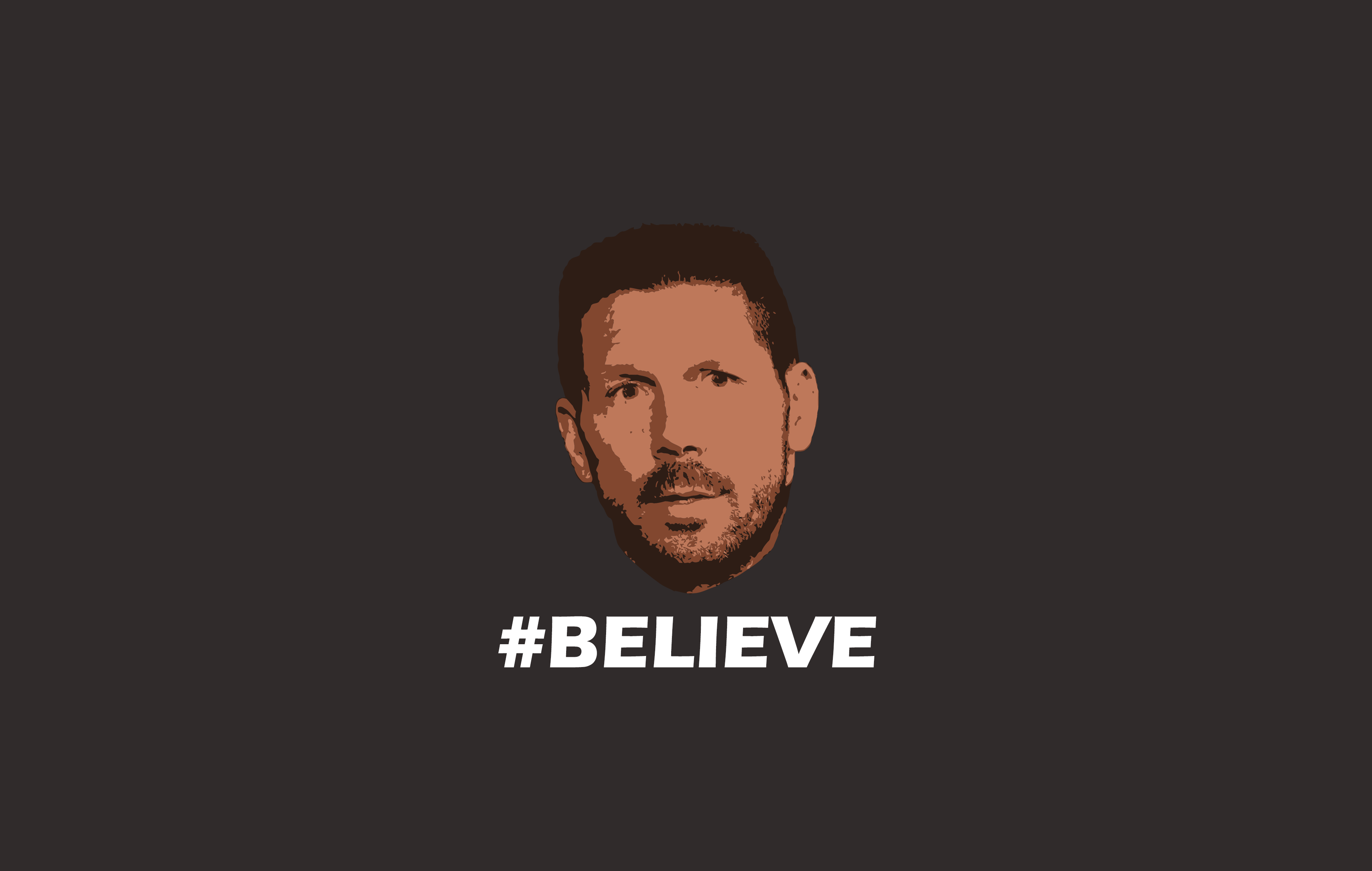 Diego Simeone #BELIEVE logo HD Wallpaper