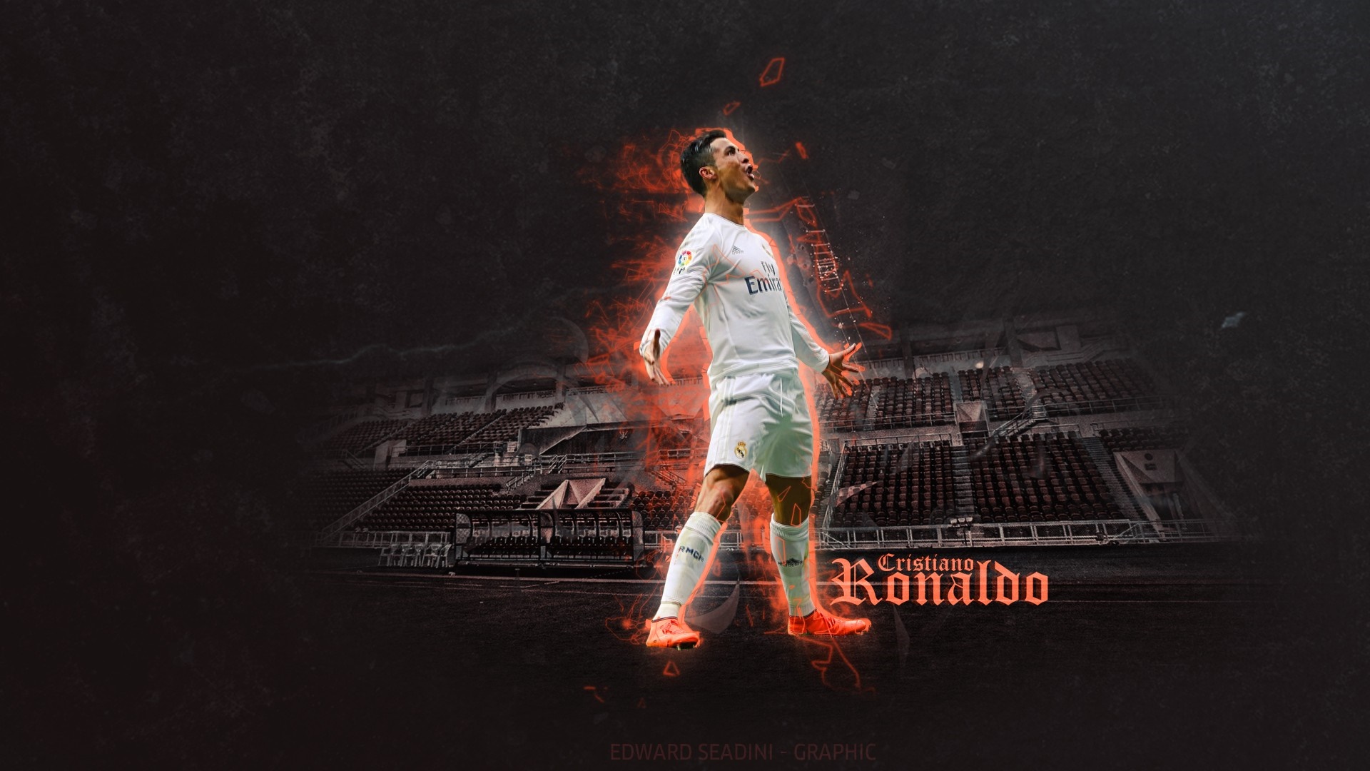 Cristiano Ronaldo performing on a stage HD Wallpaper