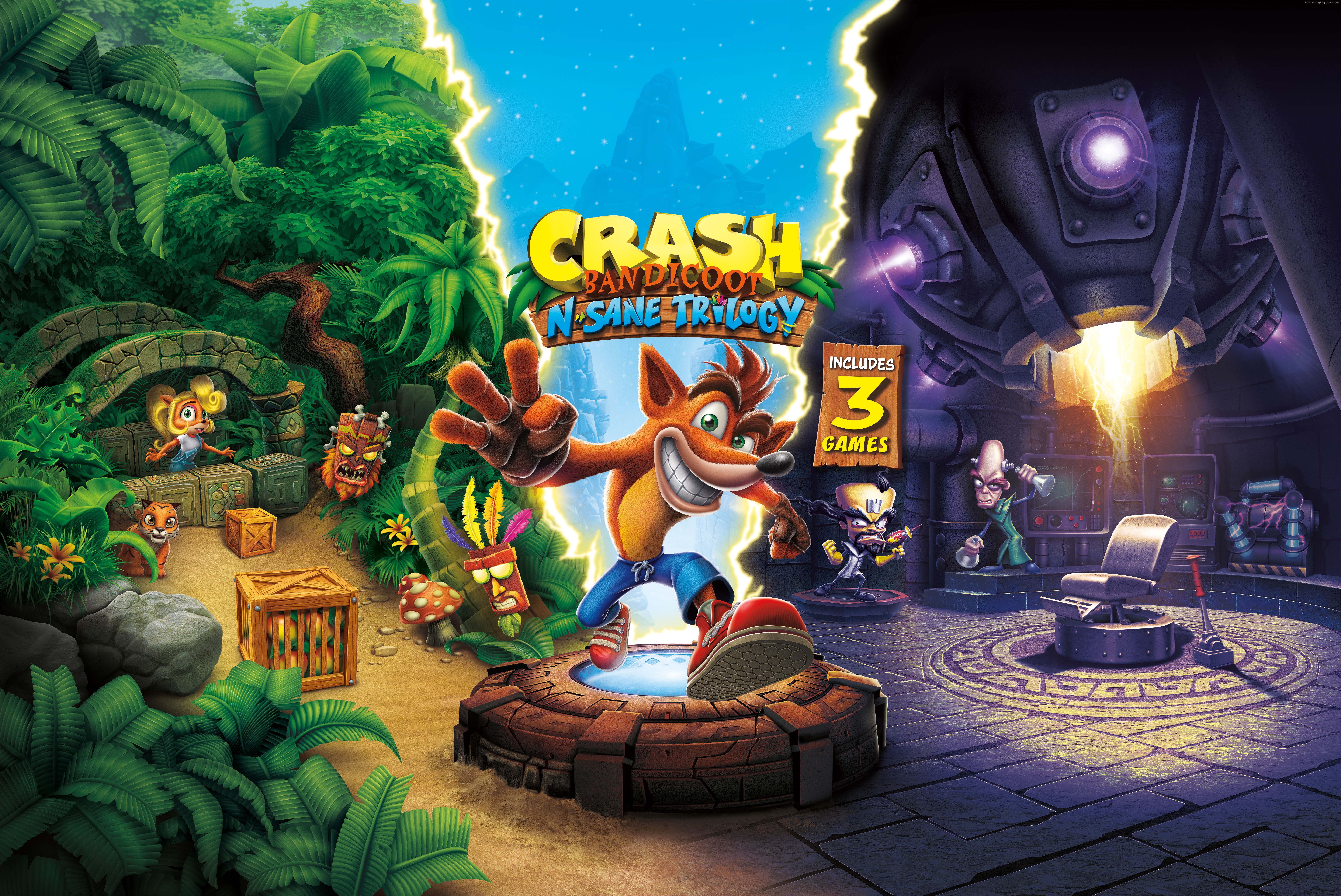 Crash Bandicoot N. Sane Trilogy Poster HD Wallpaper