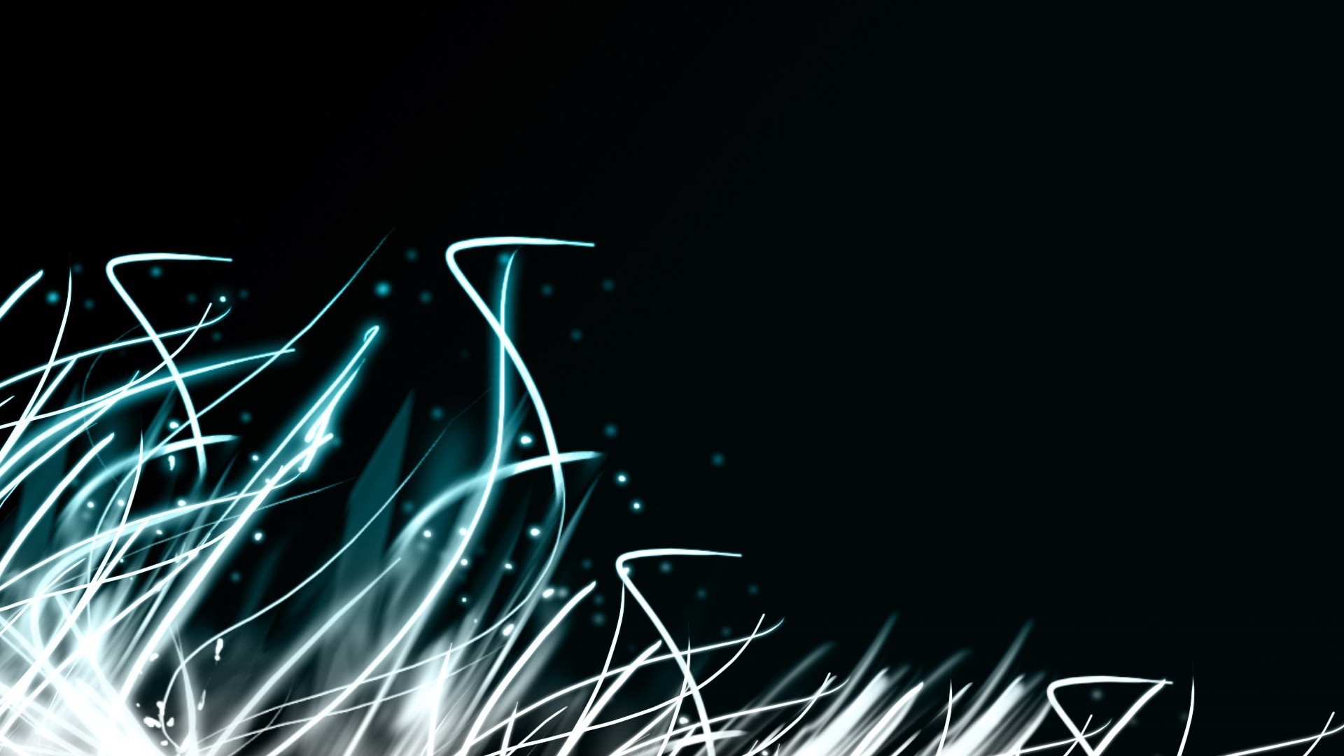 Abstract light streaks on black background HD Wallpaper