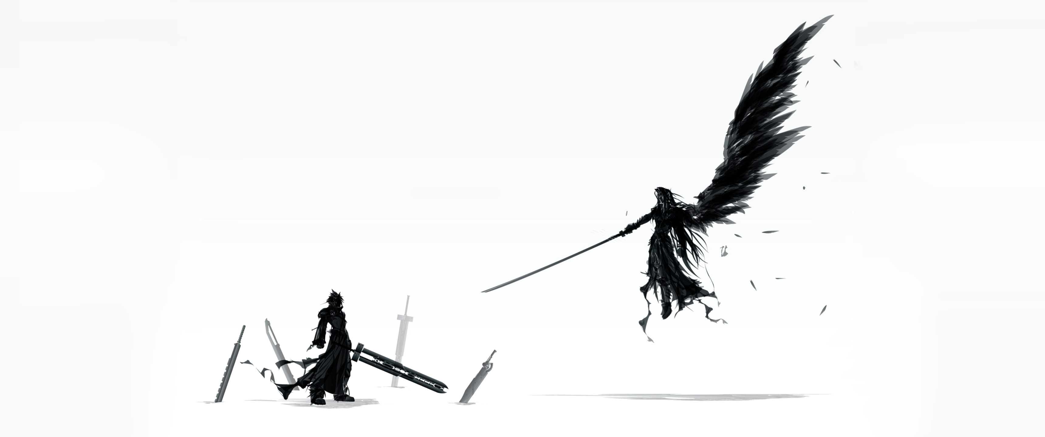 Sephiroth and Zack from Final Fantasy HD Wallpaper
