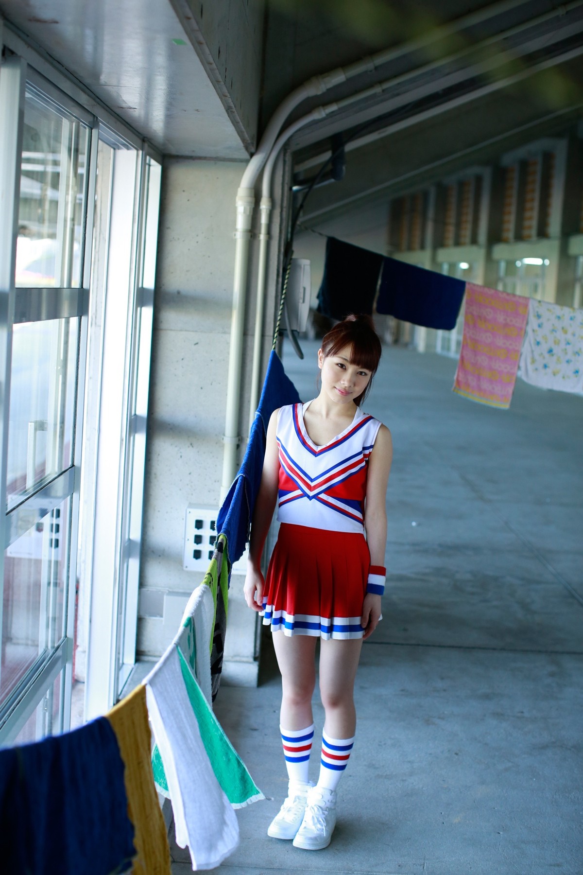 Ishida Ayumi from Morning Musume in Cheerleader Costume HD Wallpaper