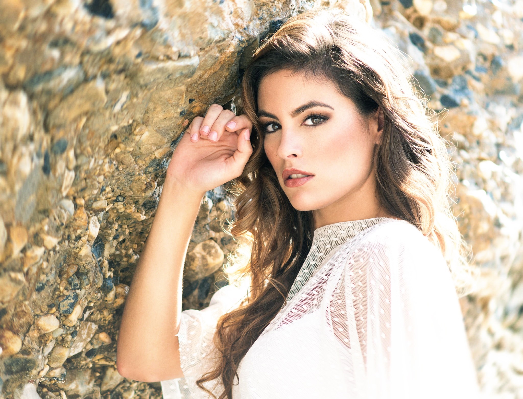 Model Conchi Santiago portrait photography HD Wallpaper