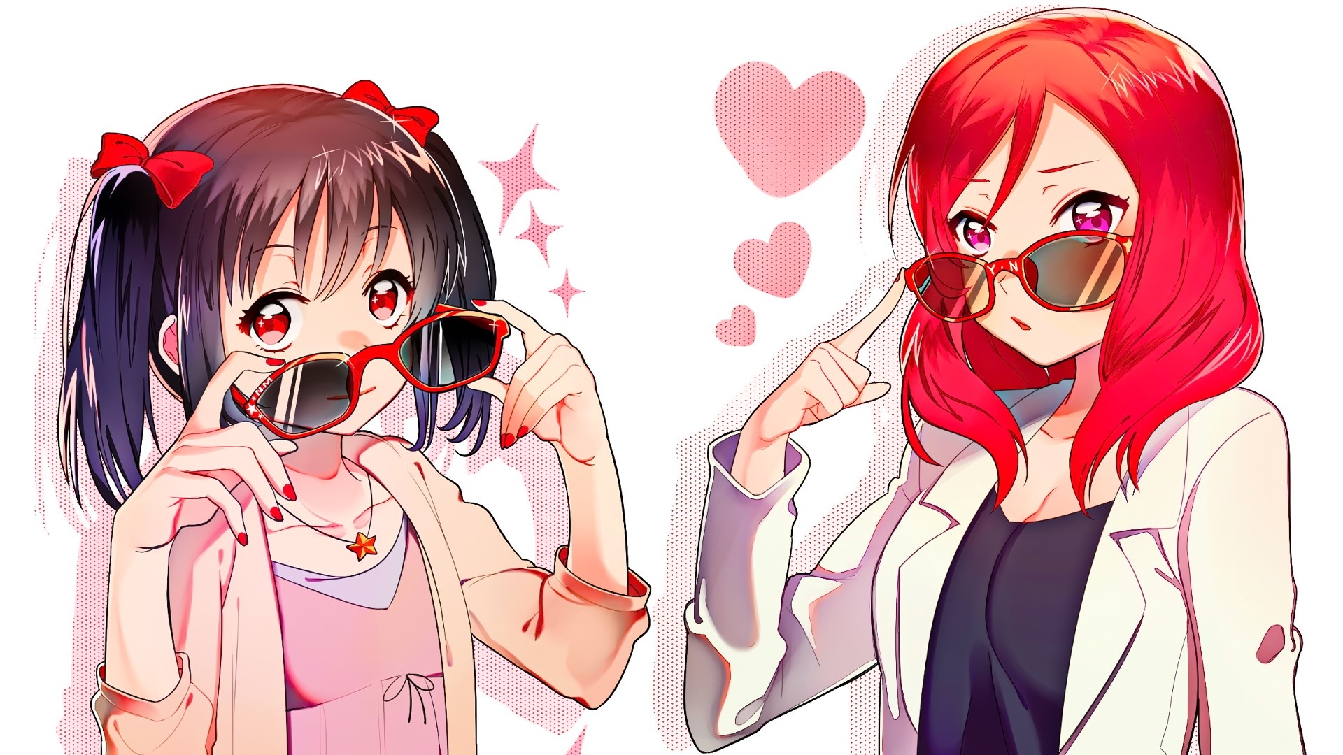 Nico Yazawa and Maki Nishikino from Love Live! HD Wallpaper