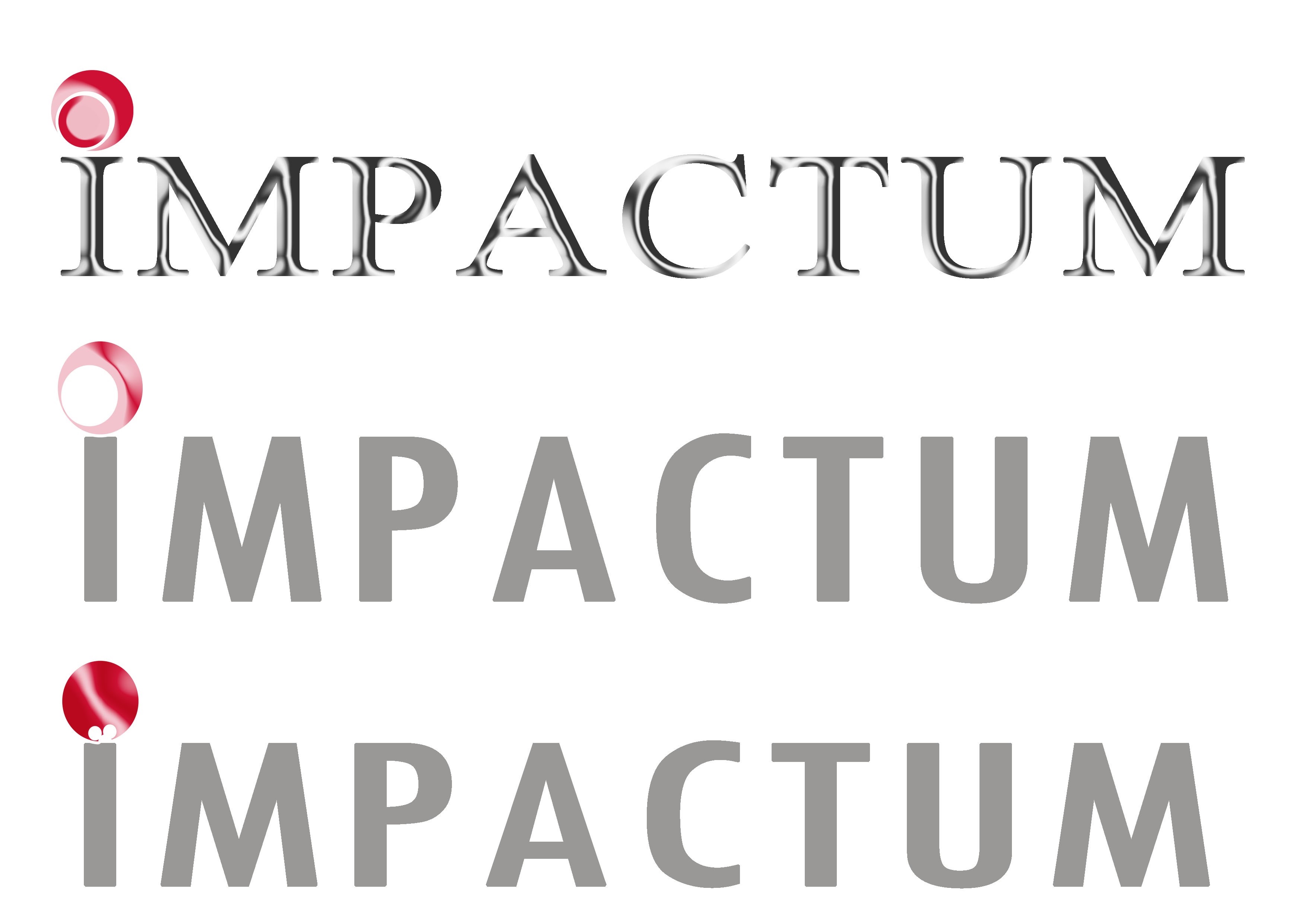 IMPACTUM logo with red circle graphic HD Wallpaper
