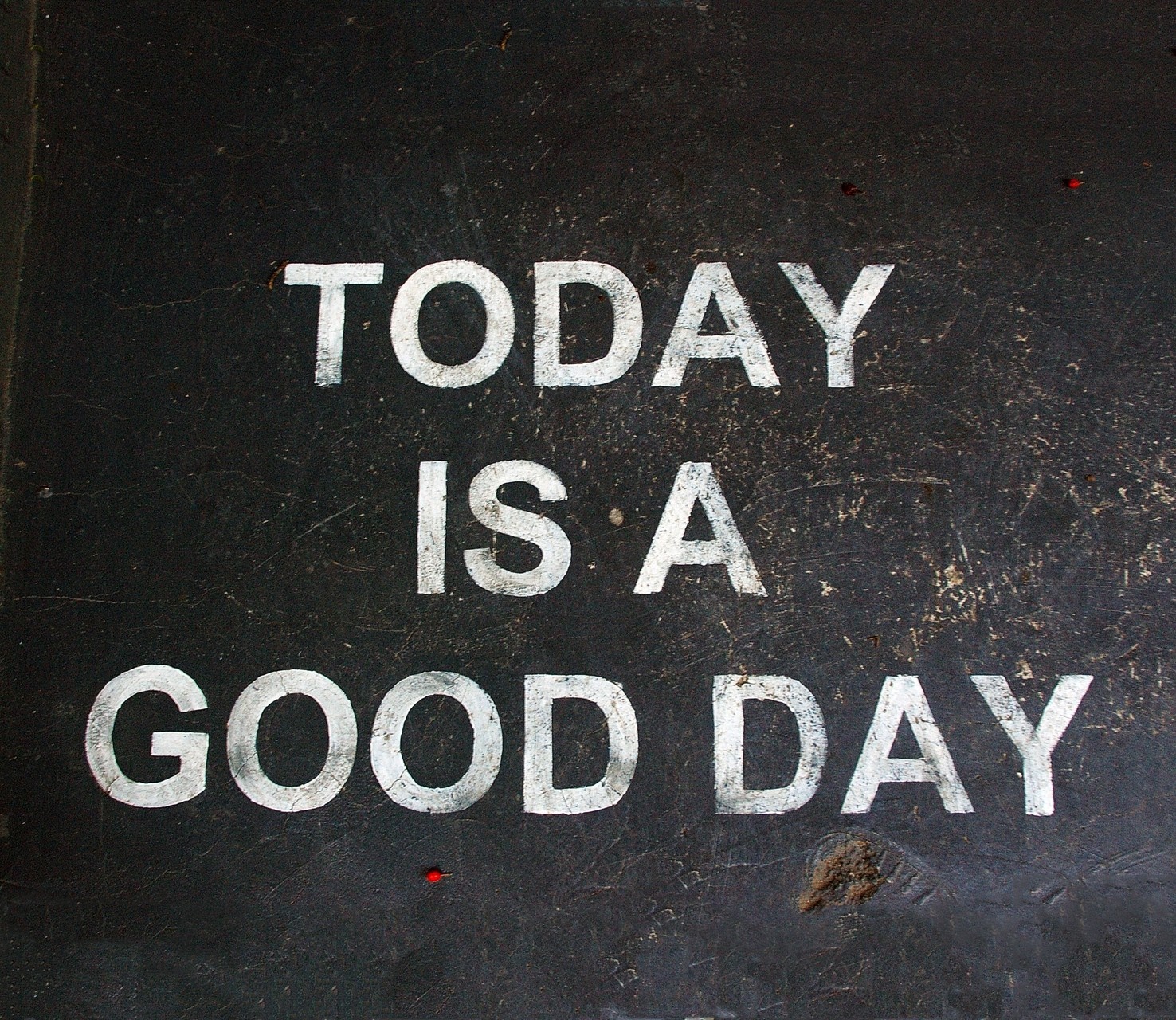 Today is a good day text on black background HD Wallpaper