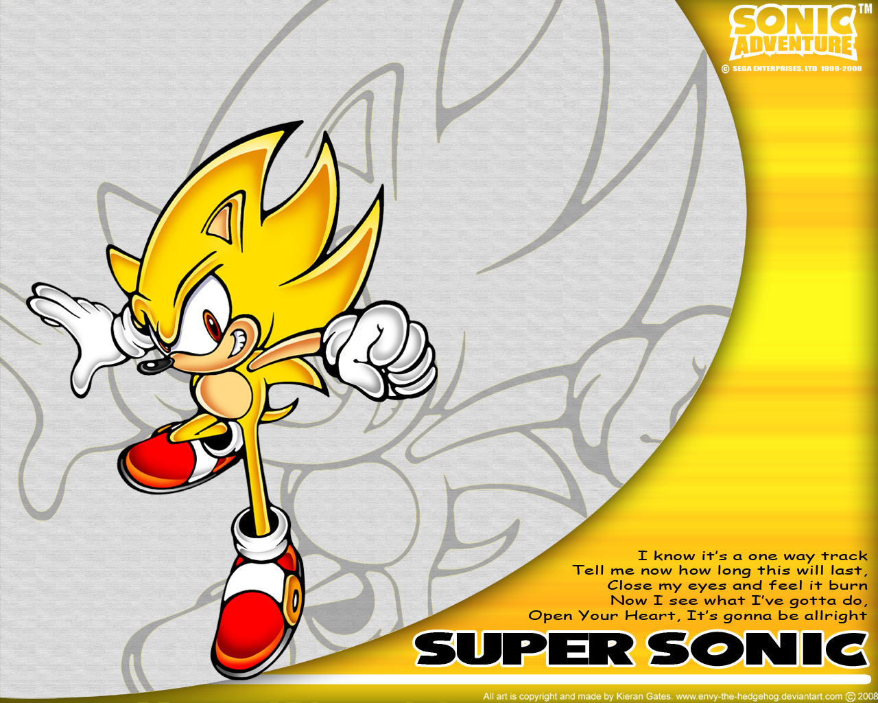 Super Sonic from Sonic Adventure HD Wallpaper