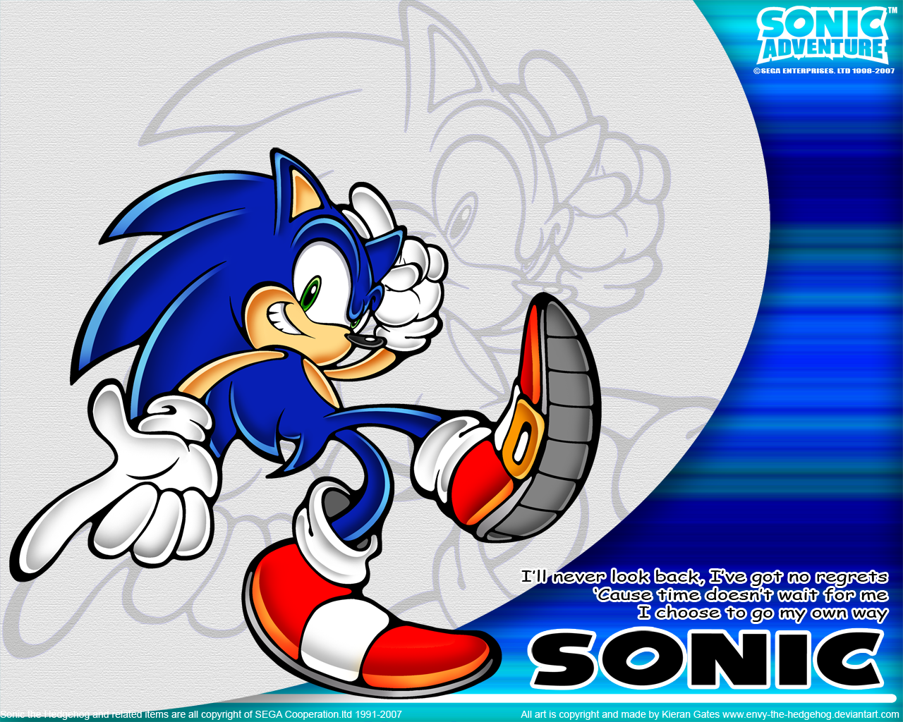 Sonic the Hedgehog from Sonic Adventure HD Wallpaper