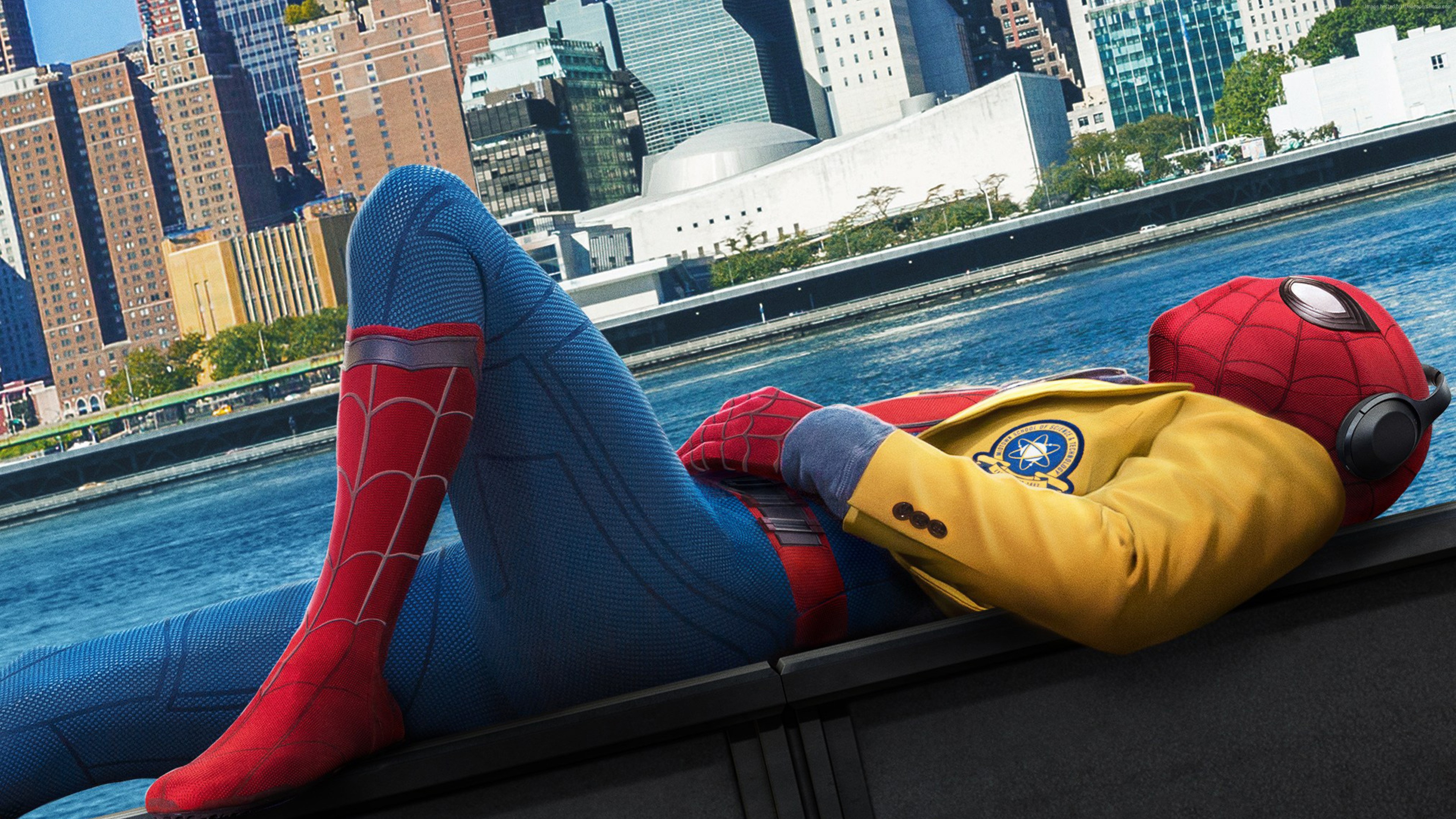 Spider-Man from Spider-Man: Homecoming in 4K HD Wallpaper