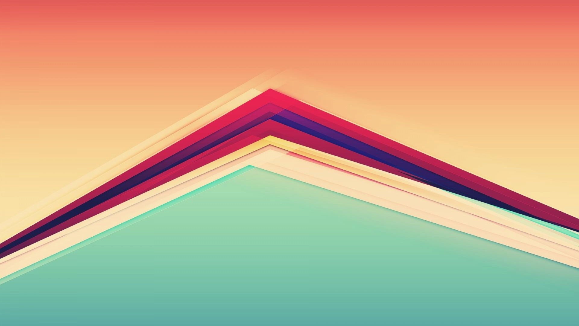 Abstract geometric shapes with gradient colors HD Wallpaper