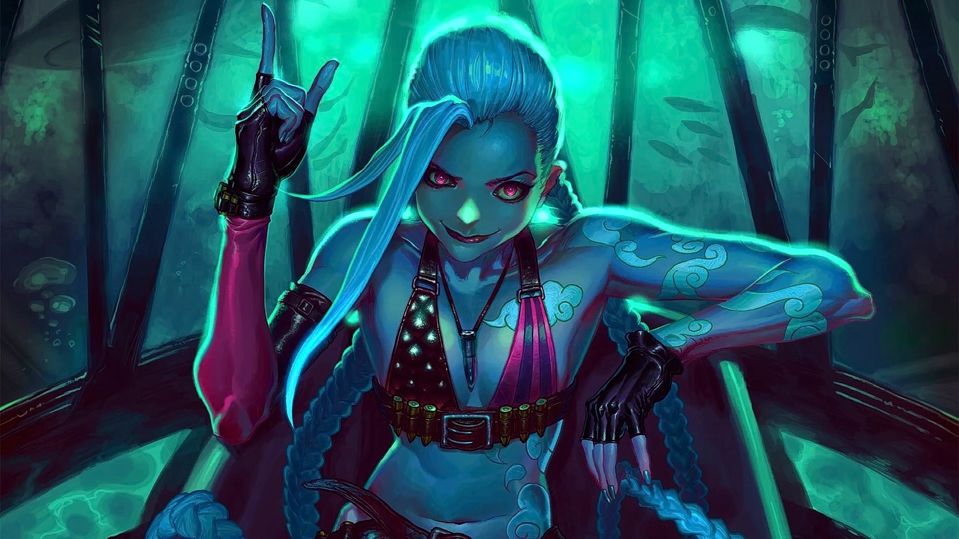 Jinx from League of Legends HD Wallpaper