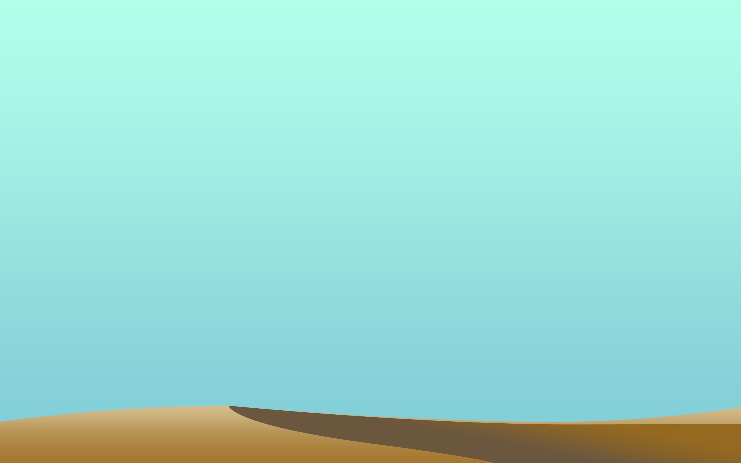 Desert landscape with sand dunes and blue sky HD Wallpaper
