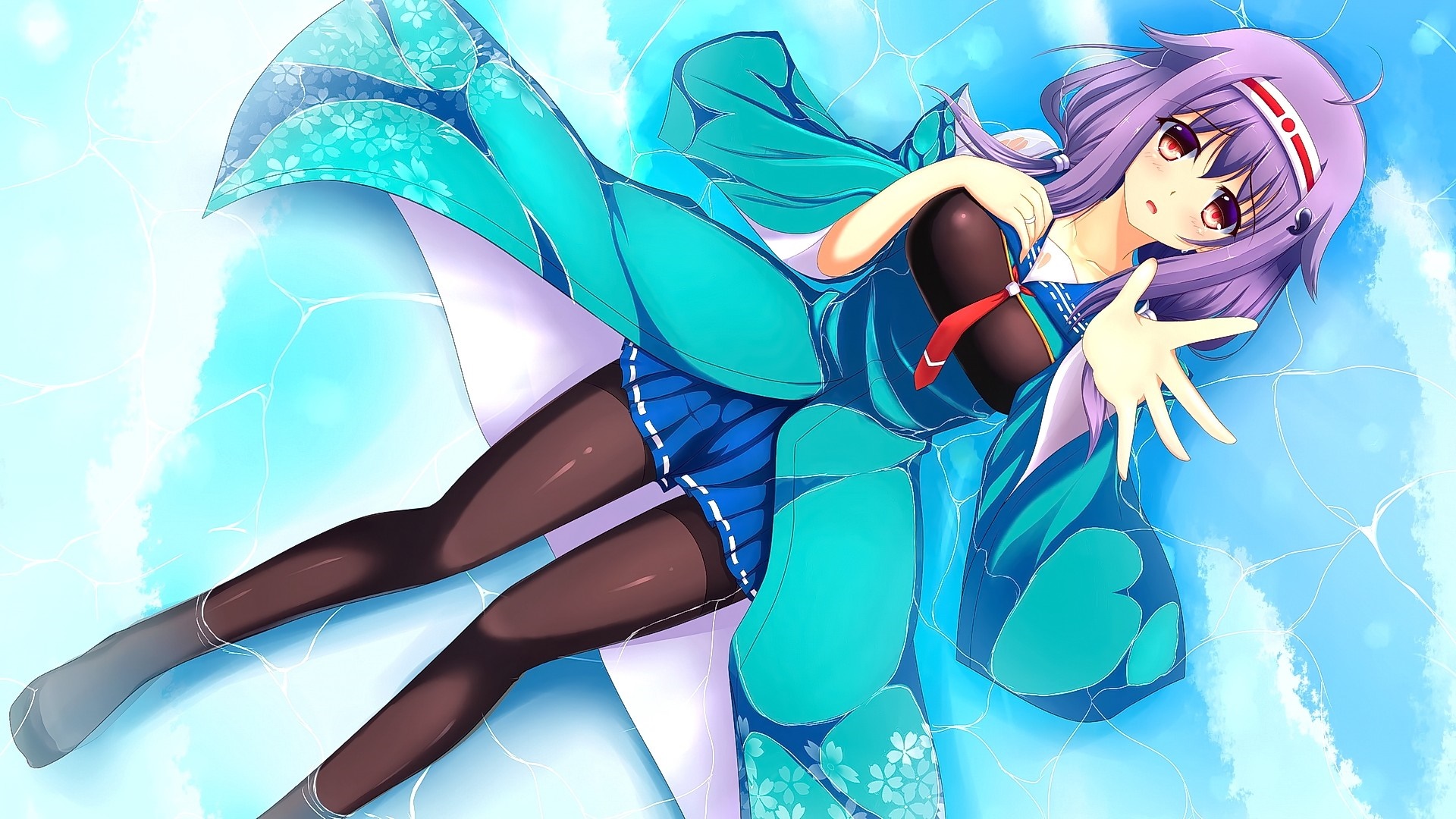 Taigei from Kantai Collection floating in water HD Wallpaper