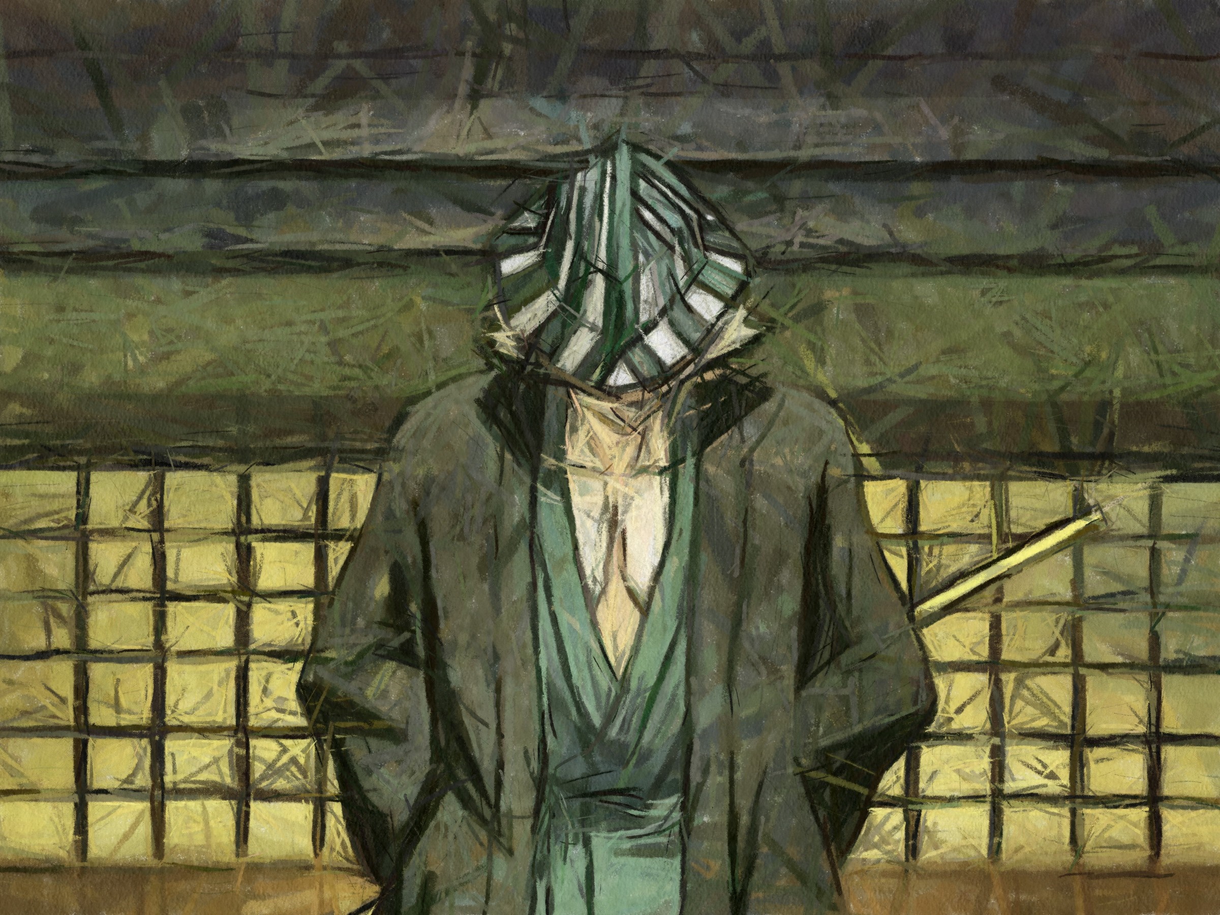 Urahara Kisuke from Bleach fan art HD Wallpaper