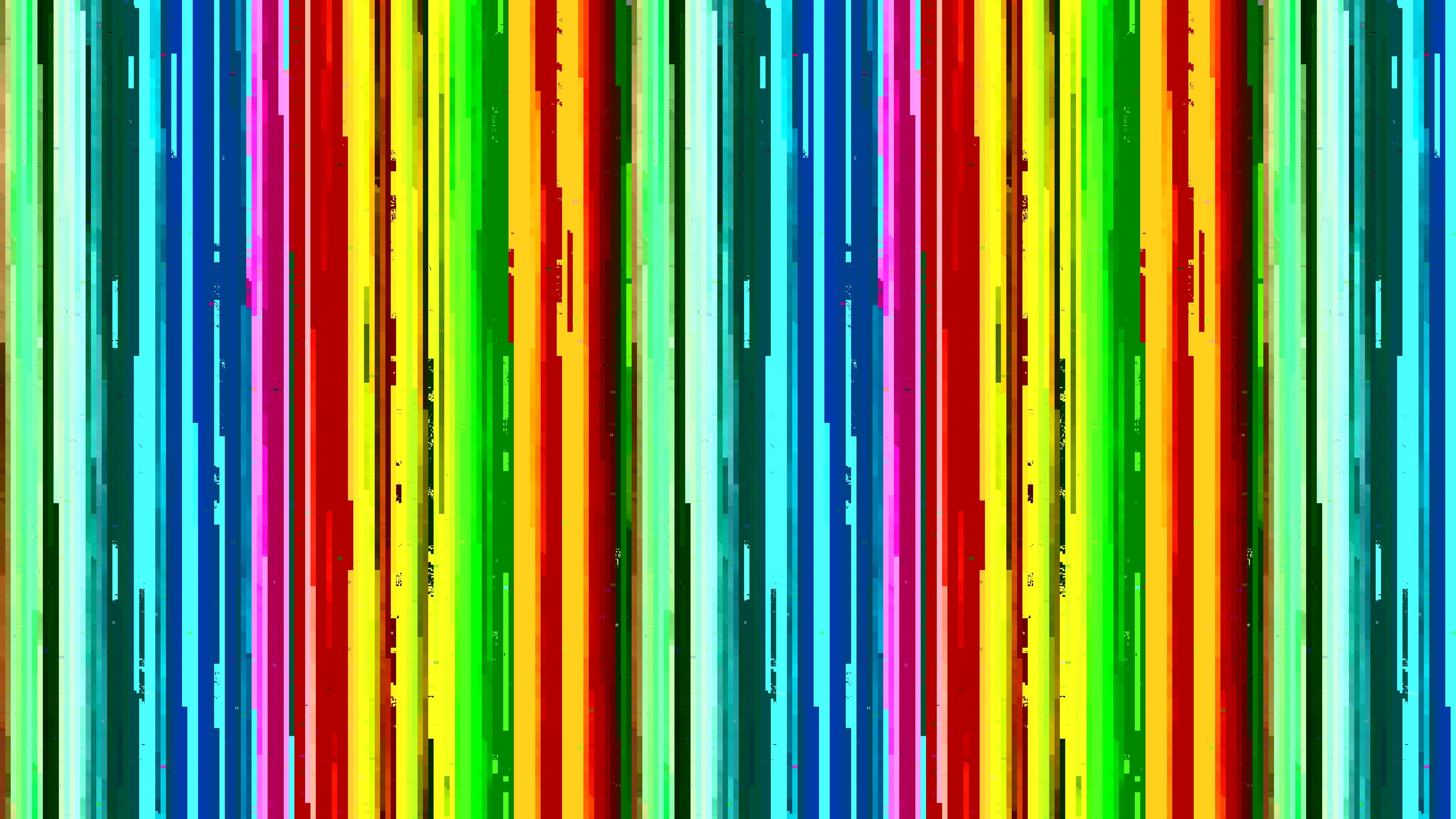 Abstract vertical stripes of rainbow colors HD Wallpaper