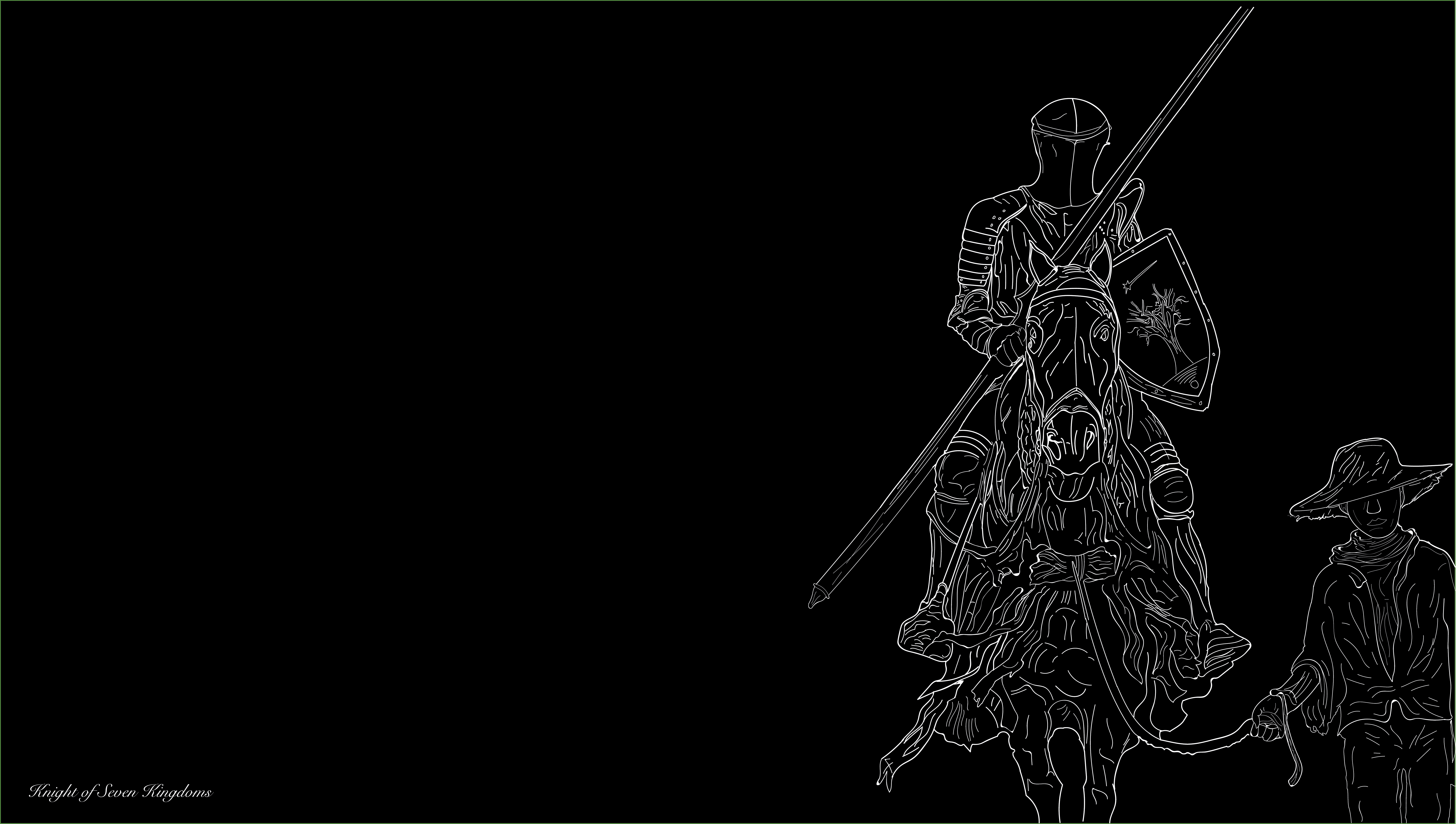 Duncan the Tall and Aegon V Targaryen from Knight of the Seven Kingdoms HD Wallpaper